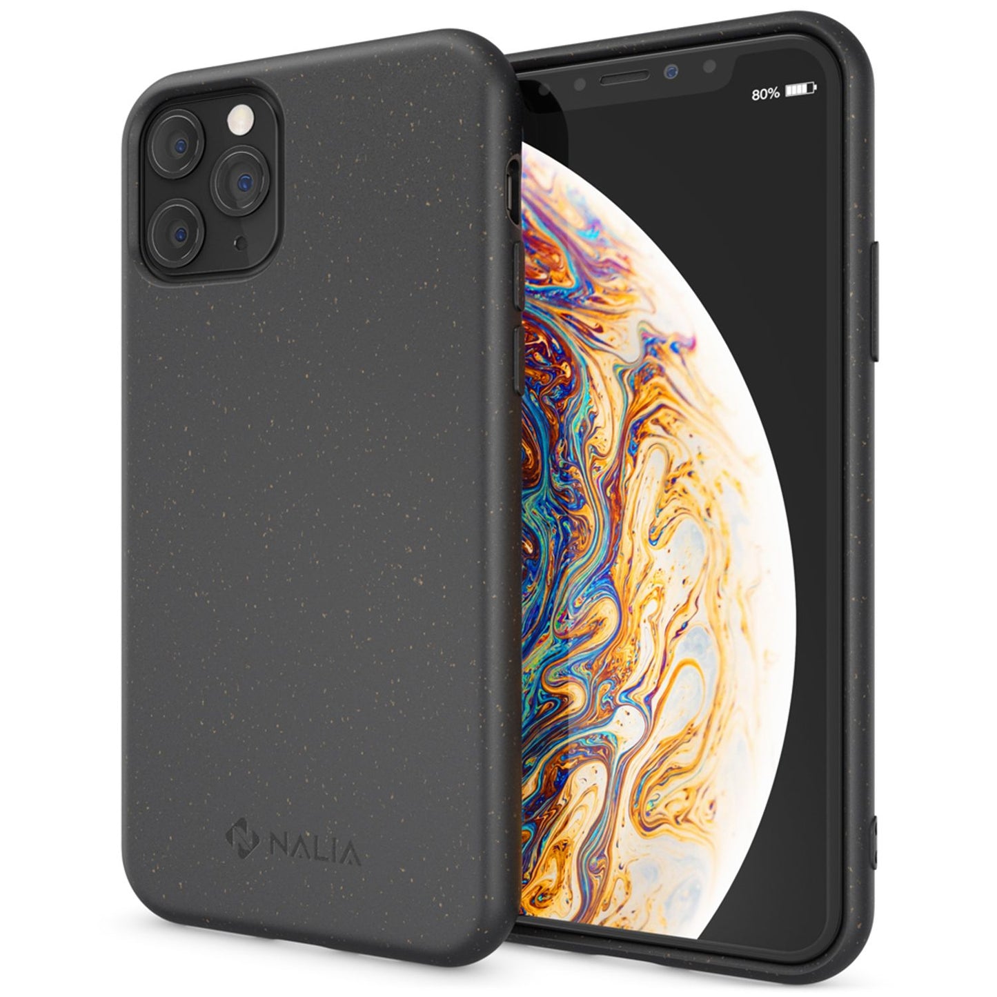NALIA Bio Phone Case for iPhone 11 Pro, Sustainable Biodegradable Vegan Case Cover