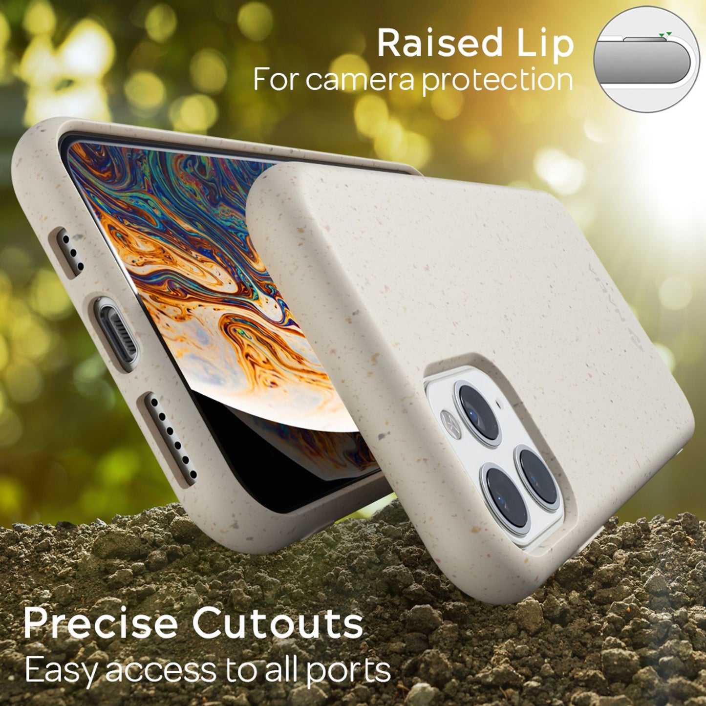 NALIA Bio Phone Case for iPhone 11 Pro Max, Sustainably Biodegradable Eco Case Cover