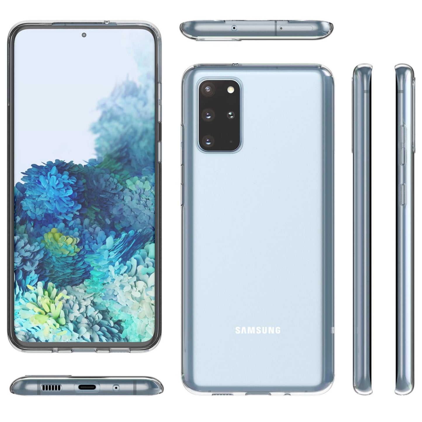 NALIA Phone Case for Samsung Galaxy S20 Plus, Silicone Protective Case Cover