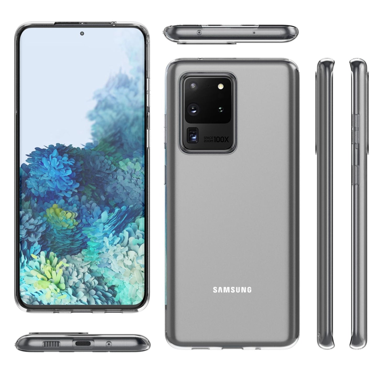 NALIA Phone Case for Samsung Galaxy S20 Ultra, Silicone Protective Case Cover