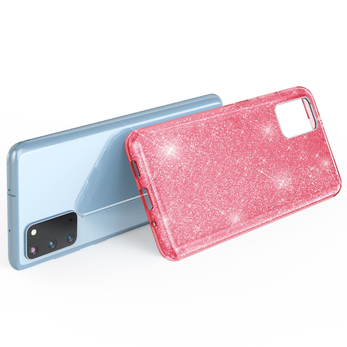 NALIA Glitter Case for Samsung Galaxy S20, Diamond Protective Case Phone Bag