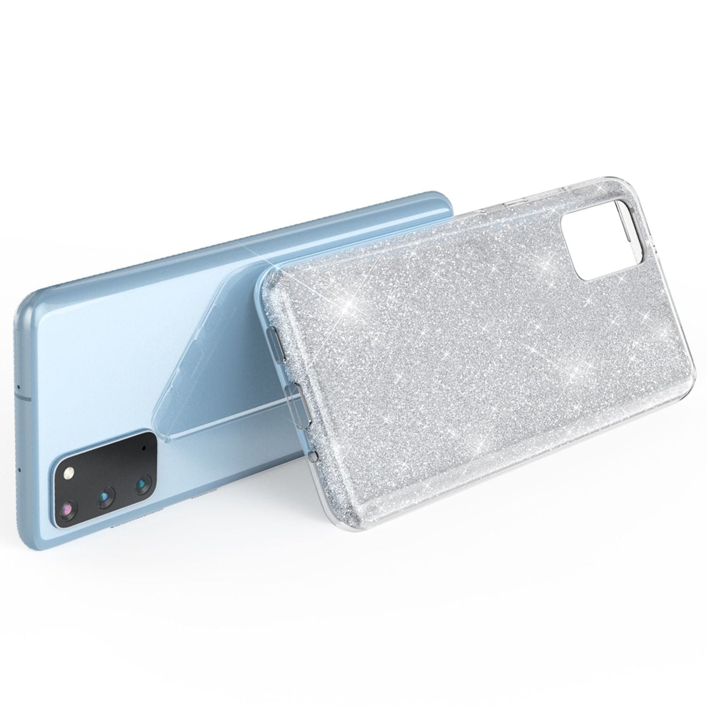 NALIA Glitter Case for Samsung Galaxy S20, Diamond Protective Case Phone Bag