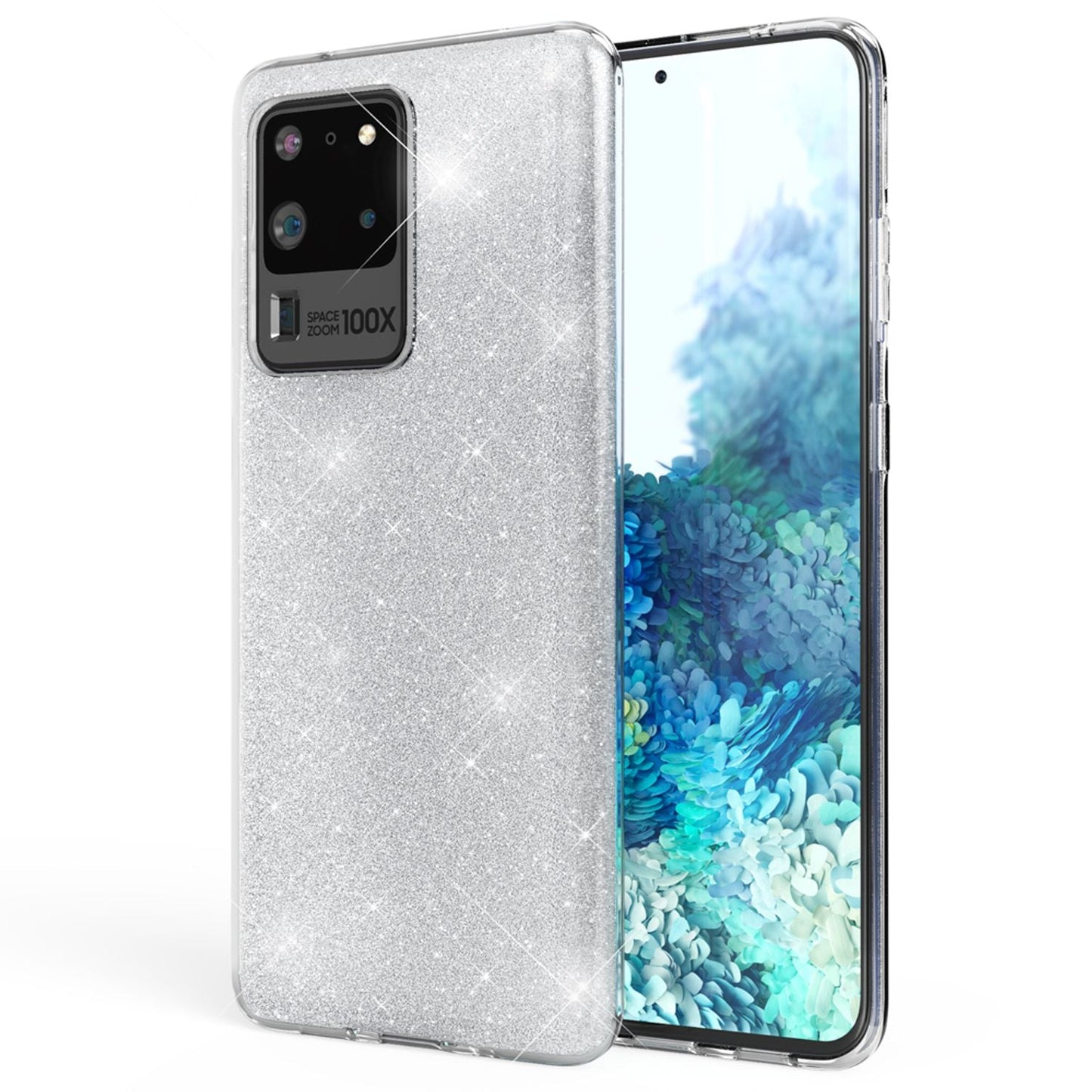 NALIA Glitter Case for Samsung Galaxy S20 Ultra, Diamond Protective Bumper Case