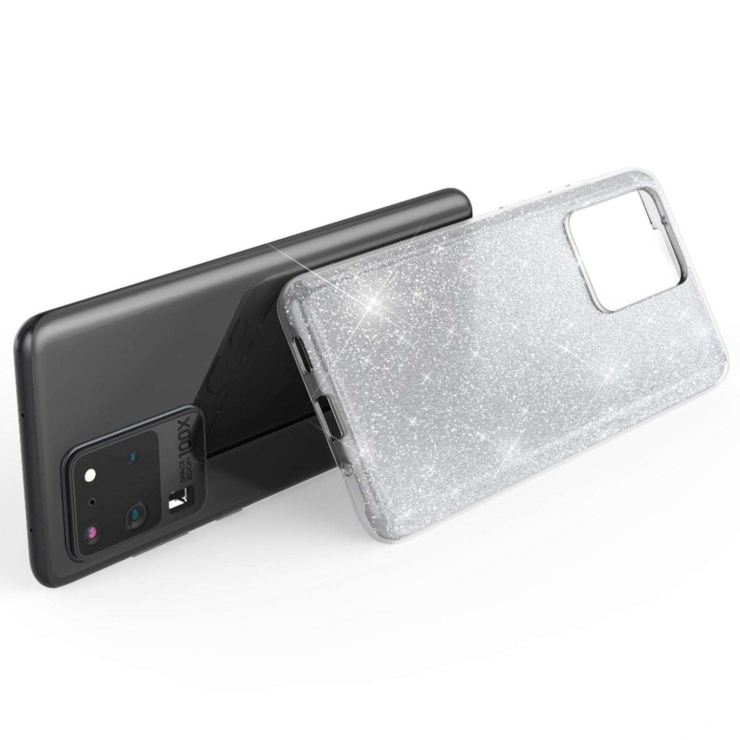NALIA Glitter Case for Samsung Galaxy S20 Ultra, Diamond Protective Bumper Case