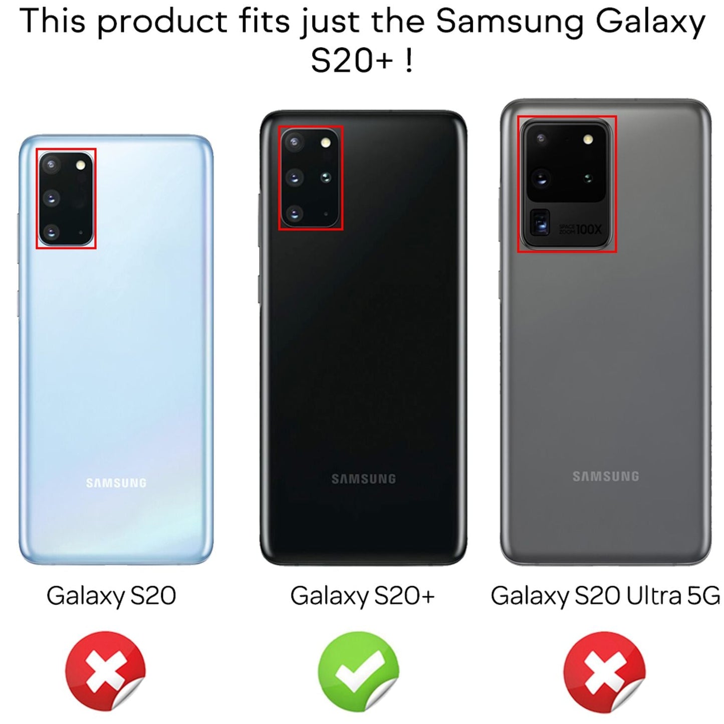NALIA símahulstur fyrir Samsung Galaxy S20 Plus, leðurlíkt verndarhulstur fyrir símann