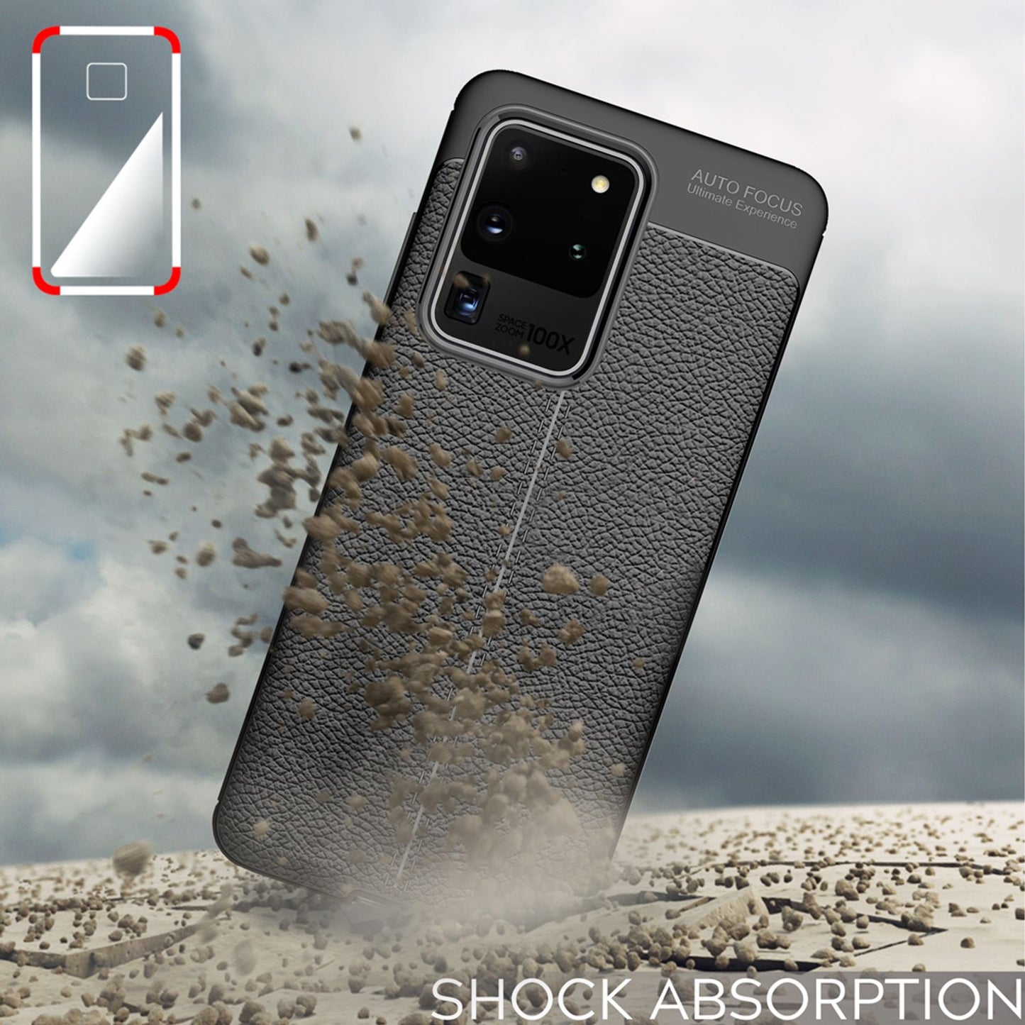 NALIA phone case for Samsung Galaxy S20 Ultra, leather look phone case/pouch