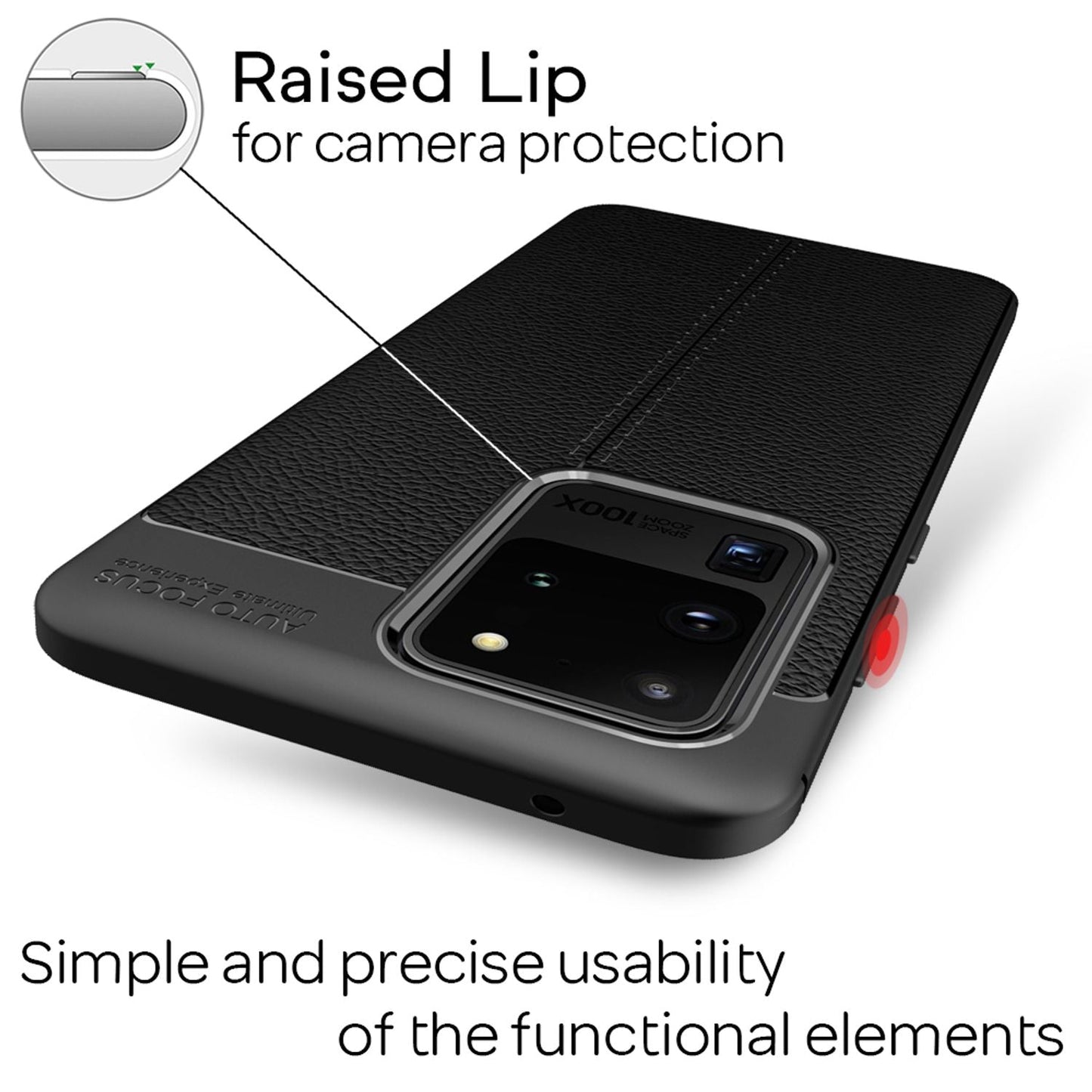 NALIA phone case for Samsung Galaxy S20 Ultra, leather look phone case/pouch