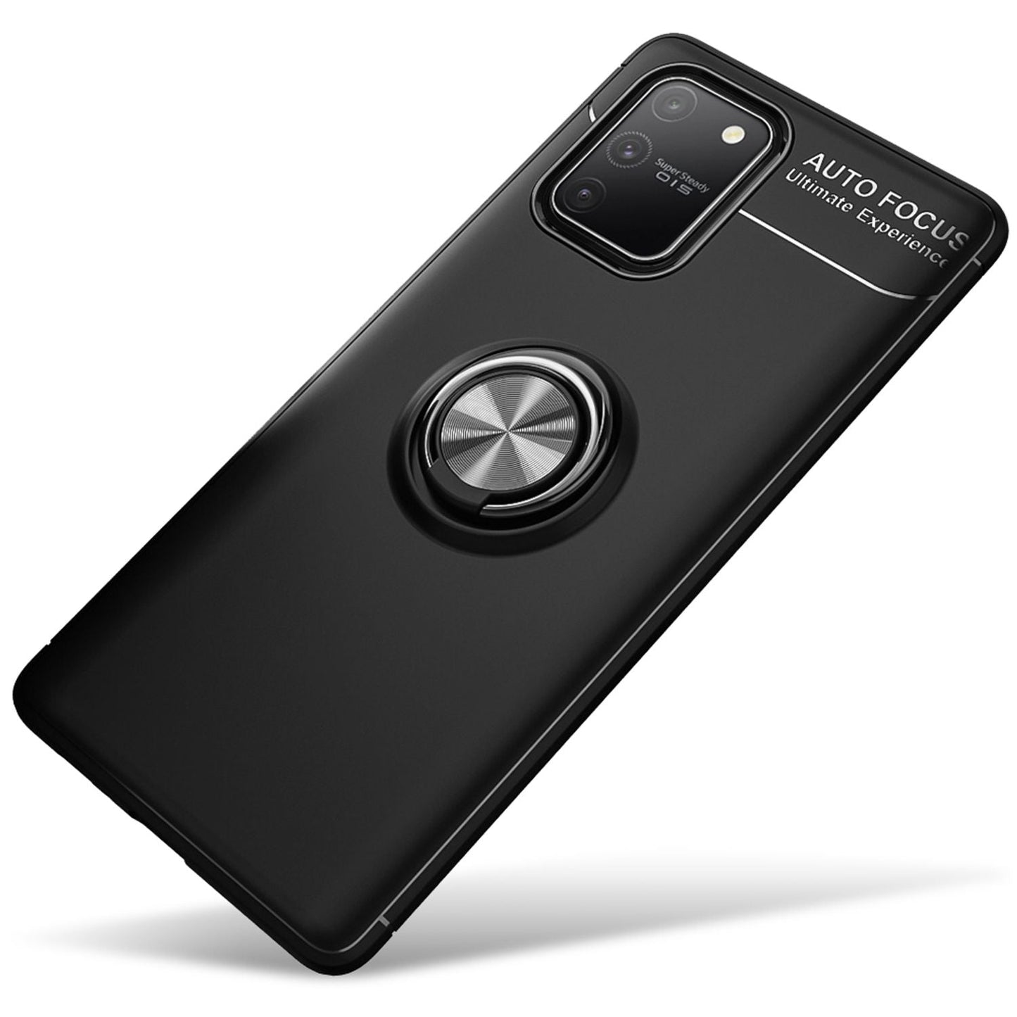 NALIA 360° Ring Handy Hülle für Samsung Galaxy S10 Lite, Silikon Cover Case Etui