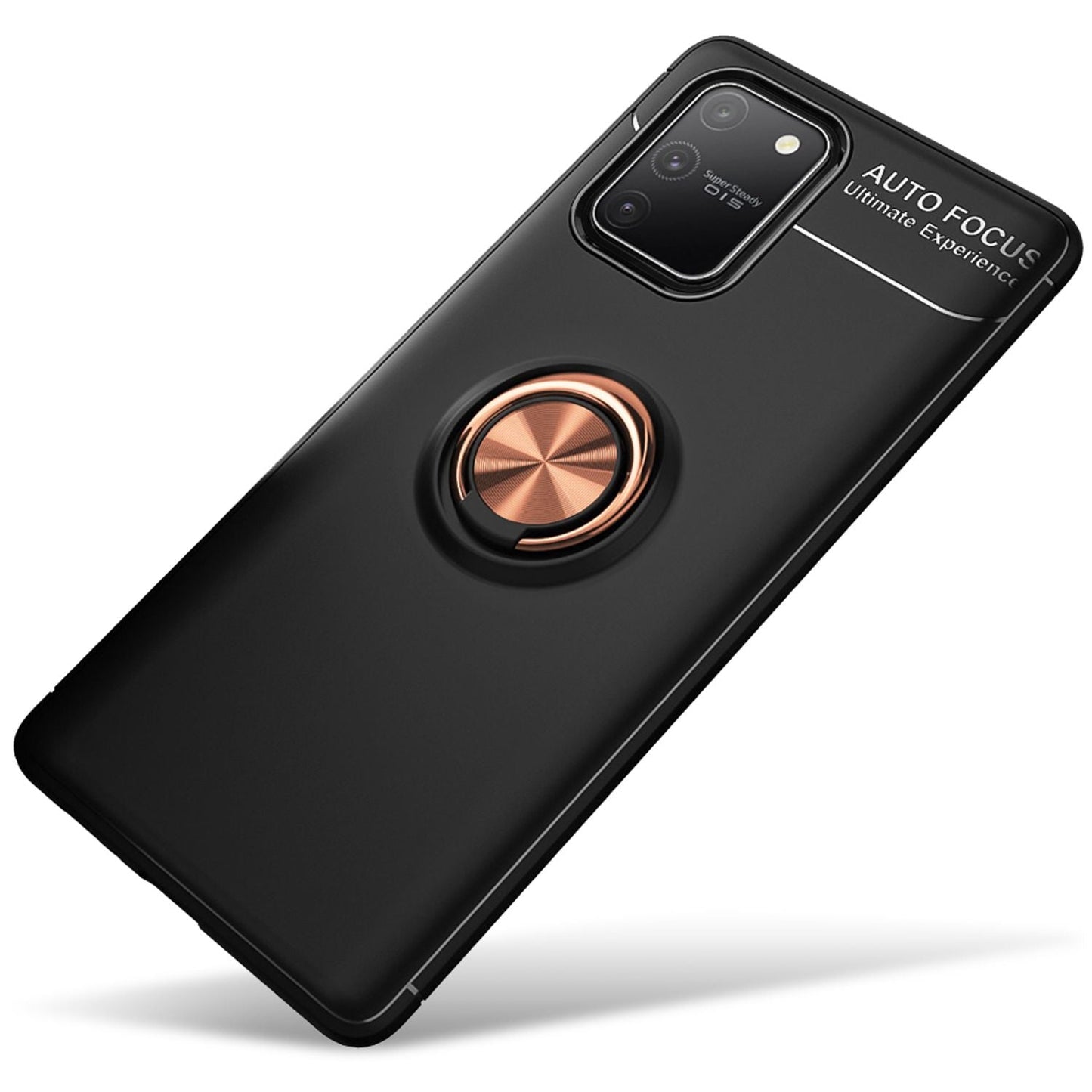 NALIA 360° Ring Handy Hülle für Samsung Galaxy S10 Lite, Silikon Cover Case Etui