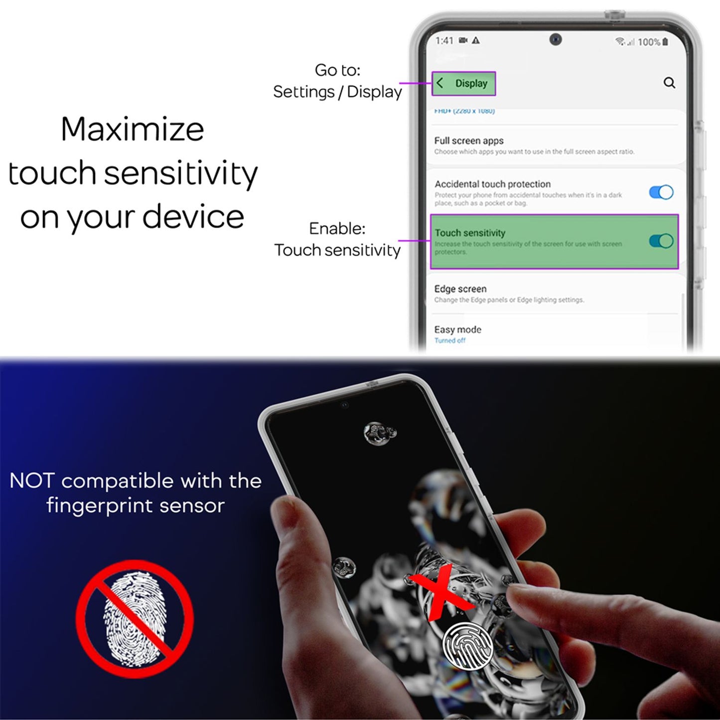 NALIA 360 Degree Phone Case Compatible with Samsung Galaxy S20, Full Cover Case