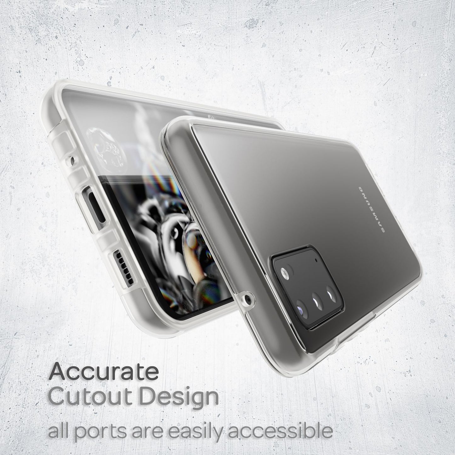 NALIA 360 Degree Phone Case Compatible with Samsung Galaxy S20, Full Cover Case