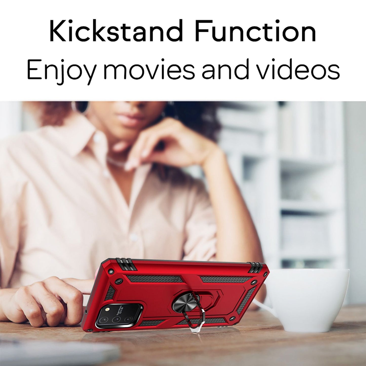 NALIA Ring Hülle für Samsung Galaxy S10 Lite, Handy Schutz Tasche Cover TPU Case