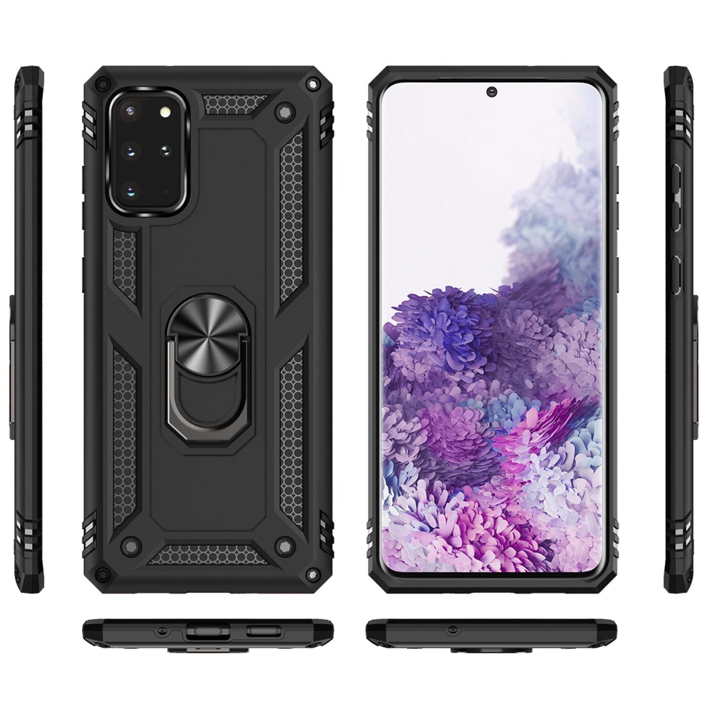 NALIA Ring Case for Samsung Galaxy S20 Plus, Protective Phone Case Cover TPU Case