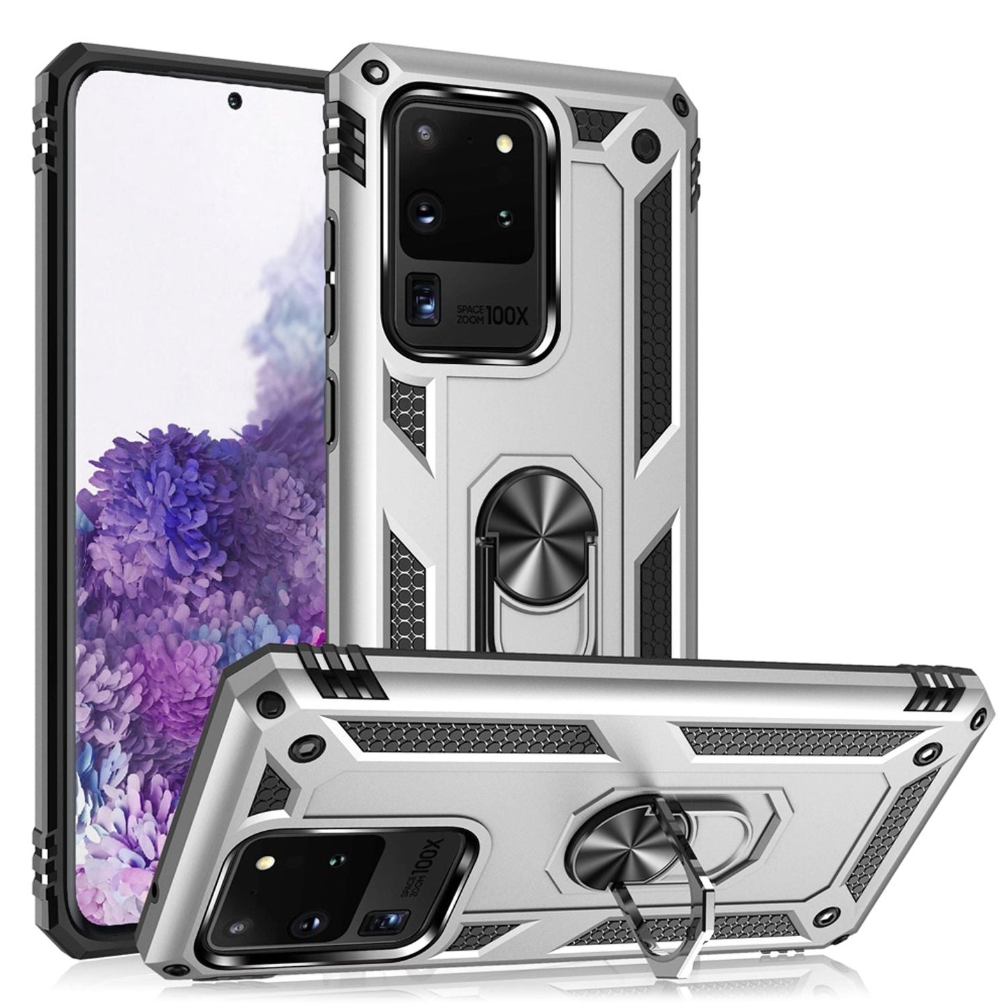 NALIA Ring Case fyrir Samsung Galaxy S20 Ultra, verndandi símahulstur