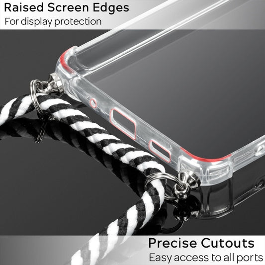 NALIA símahulstur með keðju fyrir Samsung Galaxy S20 Ultra, mjúkt snúruhulstur