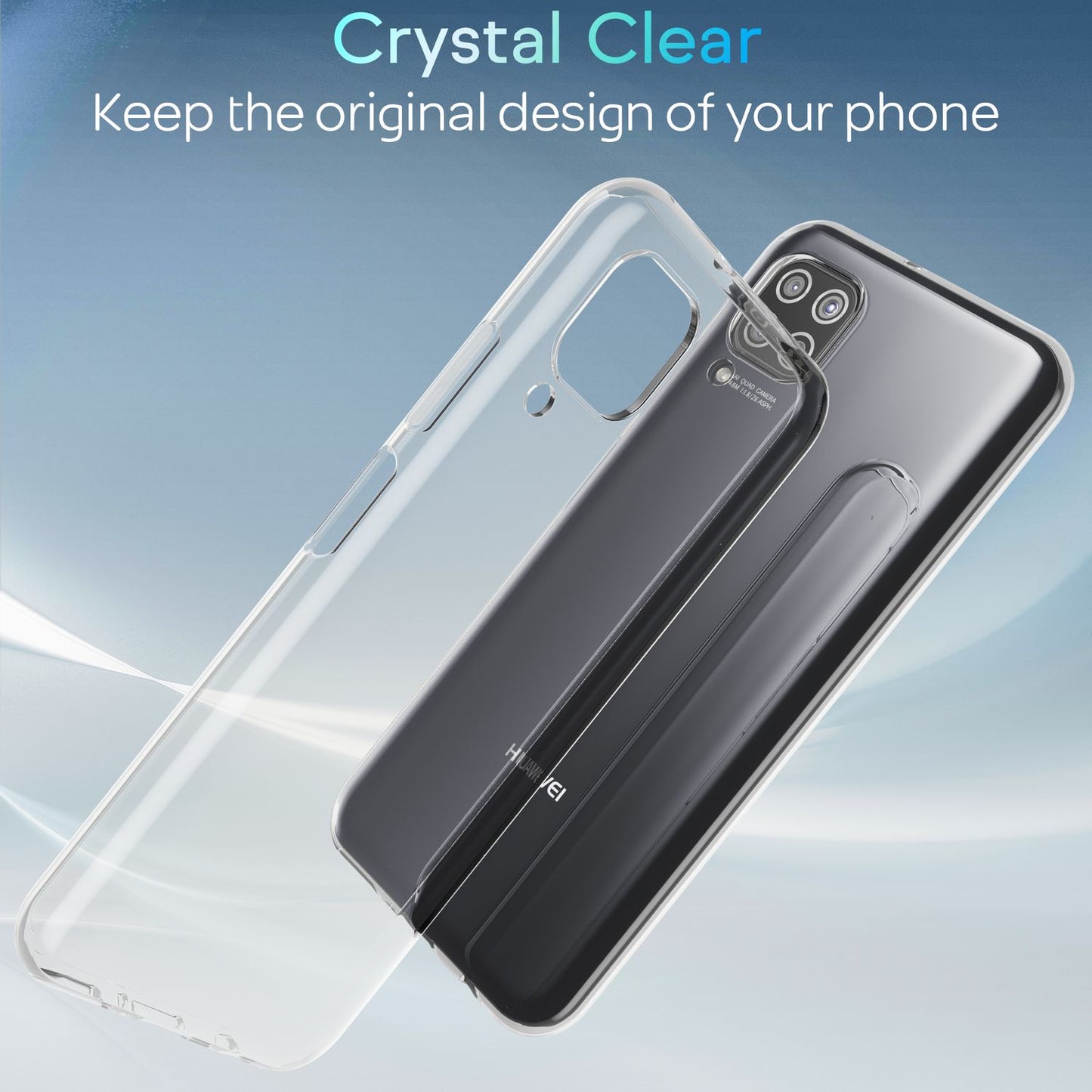 NALIA Phone Case for Huawei P40 Lite, Slim Case Protective Cover Bag Bumper Case