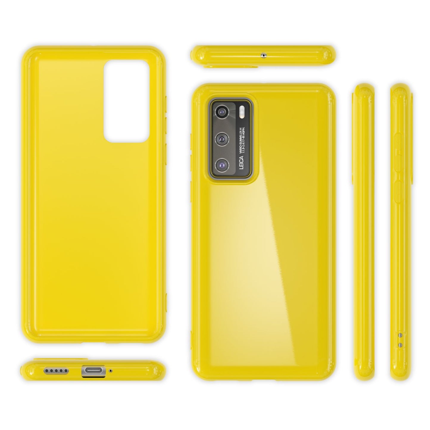 NALIA símahulstur fyrir Huawei P40, þunnt sílikonhlífðarhulstur úr TPU