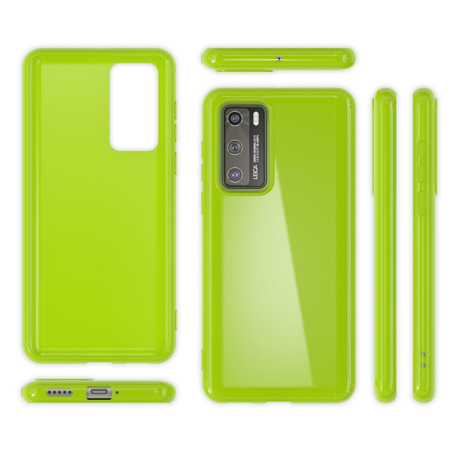 NALIA símahulstur fyrir Huawei P40, þunnt sílikonhlífðarhulstur úr TPU