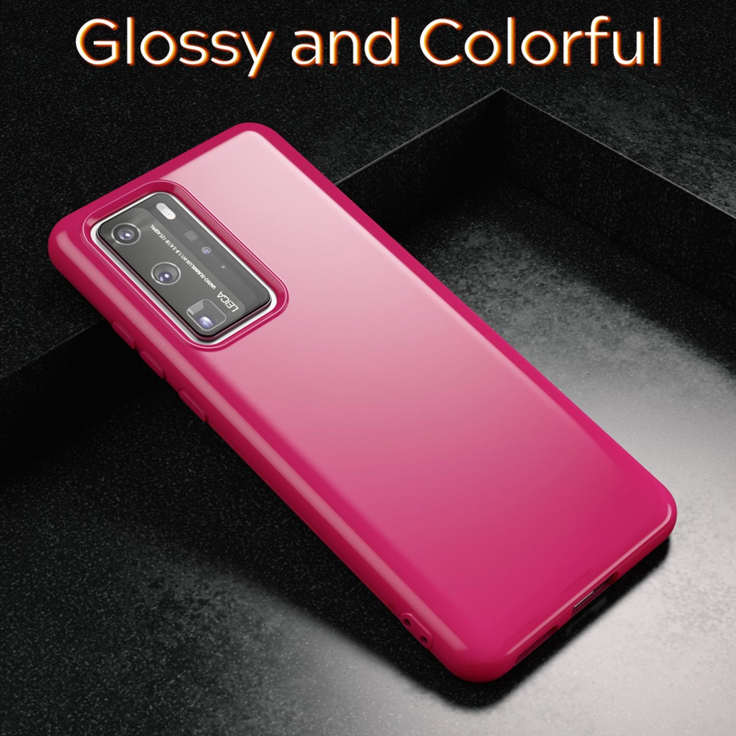 NALIA Phone Case for Huawei P40 Pro, Slim Silicone Protective Case Bumper Cover