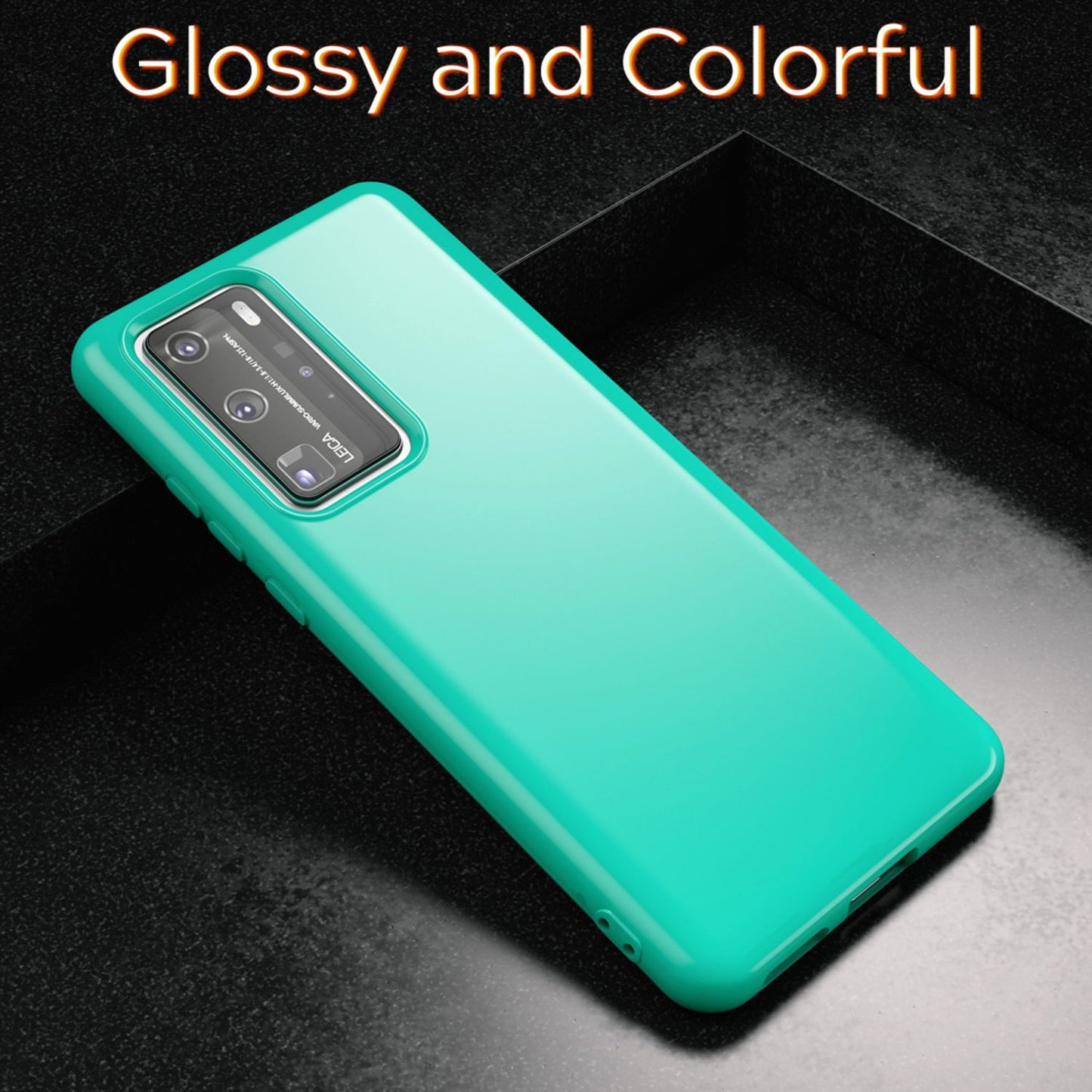 NALIA Phone Case for Huawei P40 Pro, Slim Silicone Protective Case Bumper Cover