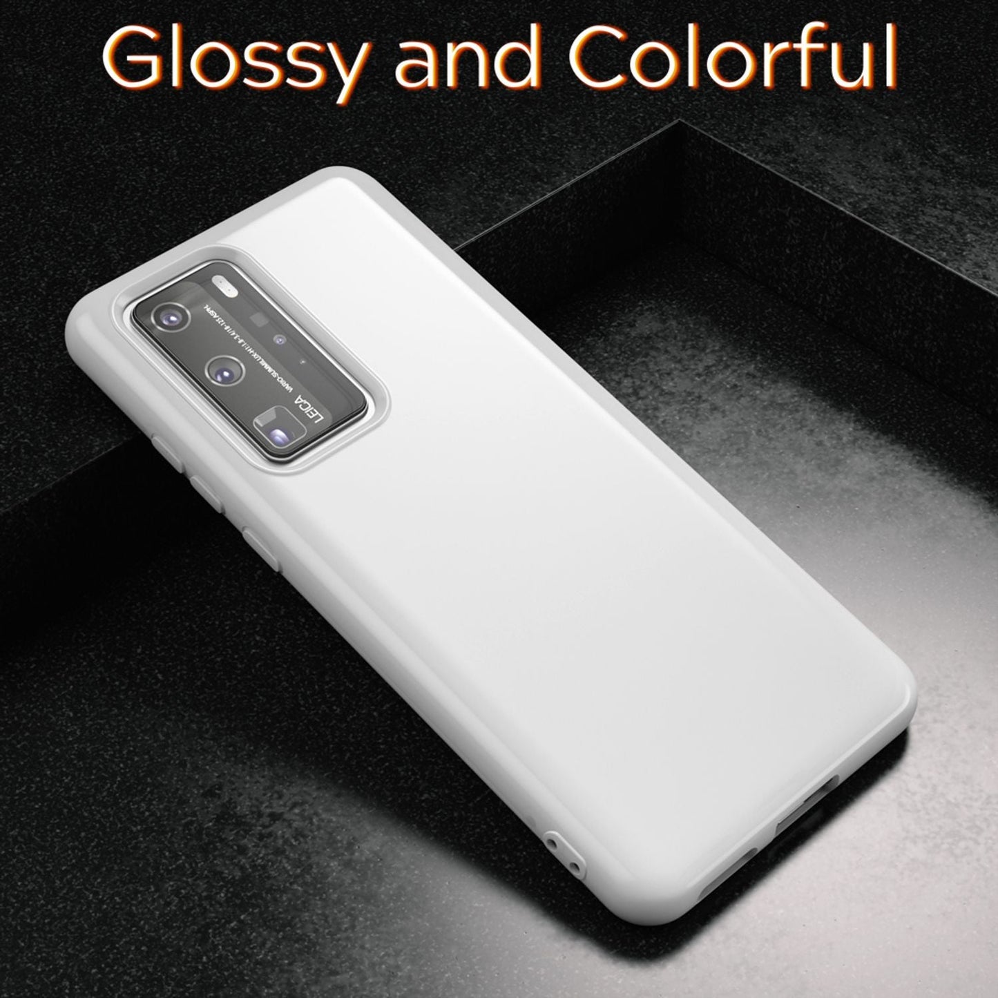 NALIA Phone Case for Huawei P40 Pro, Slim Silicone Protective Case Bumper Cover