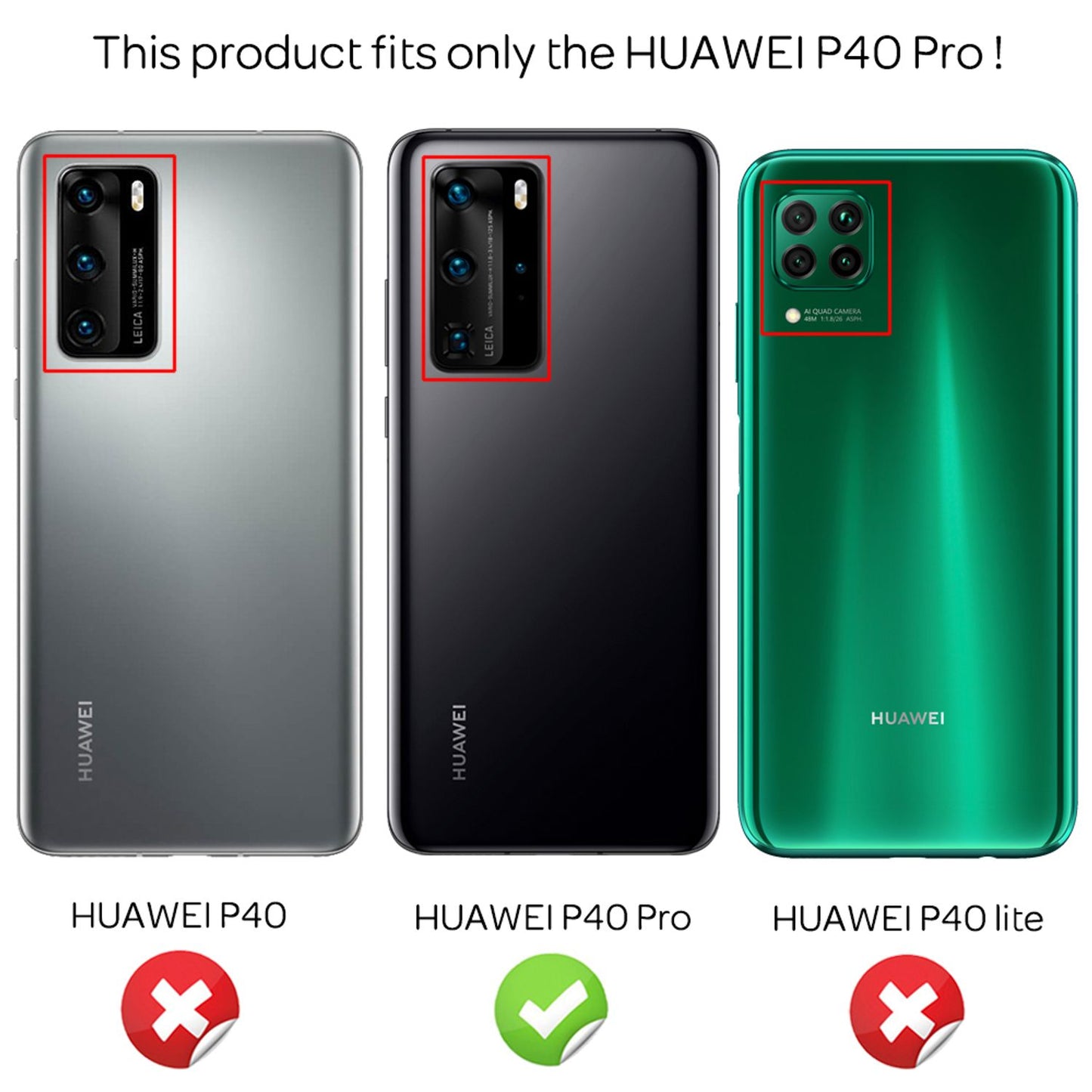 NALIA glitrandi símahulstur fyrir Huawei P40 Pro, glitrandi símahulstur með verndartaska