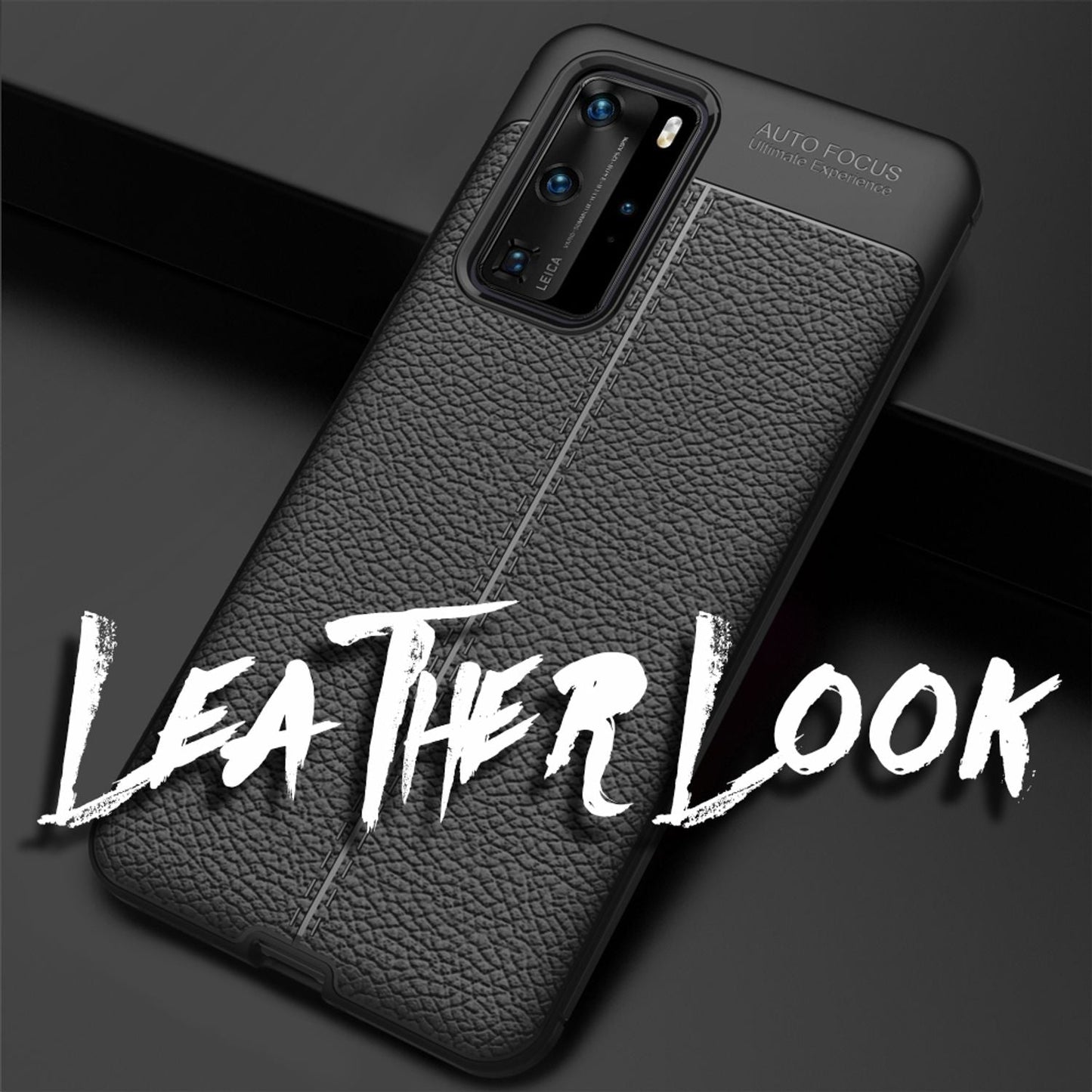 NALIA Phone Case for Huawei P40 Pro, Leather Look, Stylish Phone Case