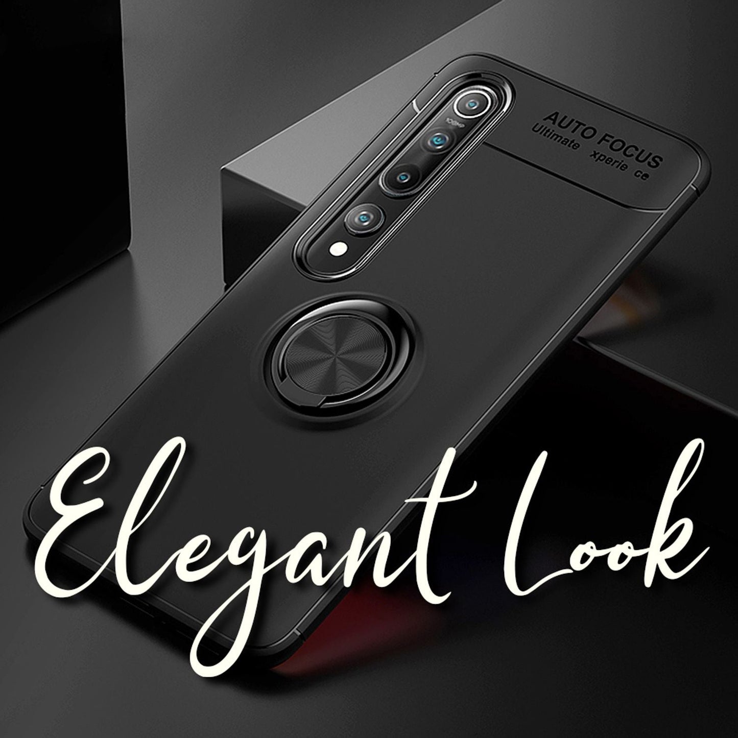 NALIA Ring Case for Xiaomi Mi 10 / Mi 10 Pro, Phone Case Protective Cover Bumper