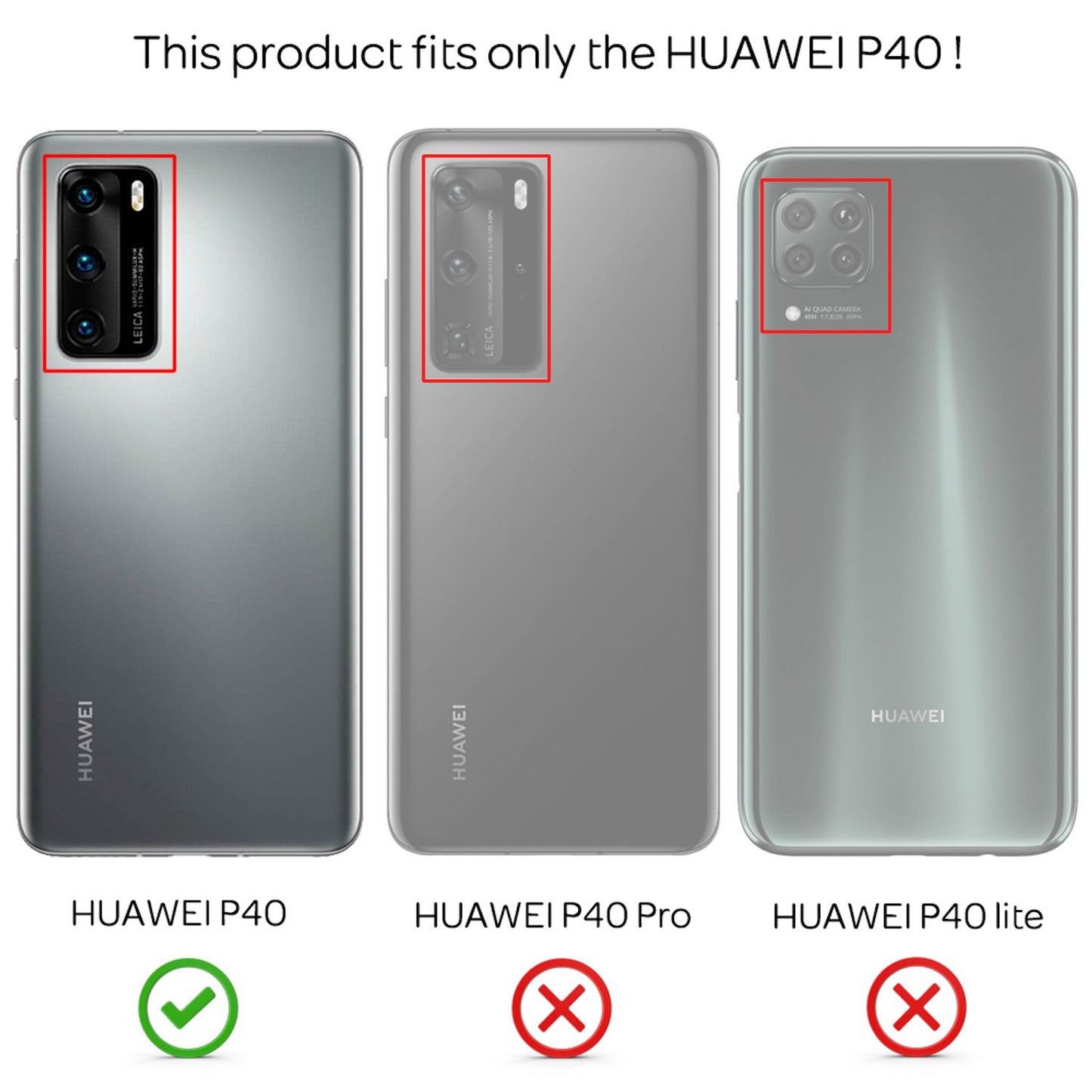 NALIA Flip-hulstur úr ekta tré fyrir Huawei P40, tréhulstur fyrir síma, 360° flip-hulstur