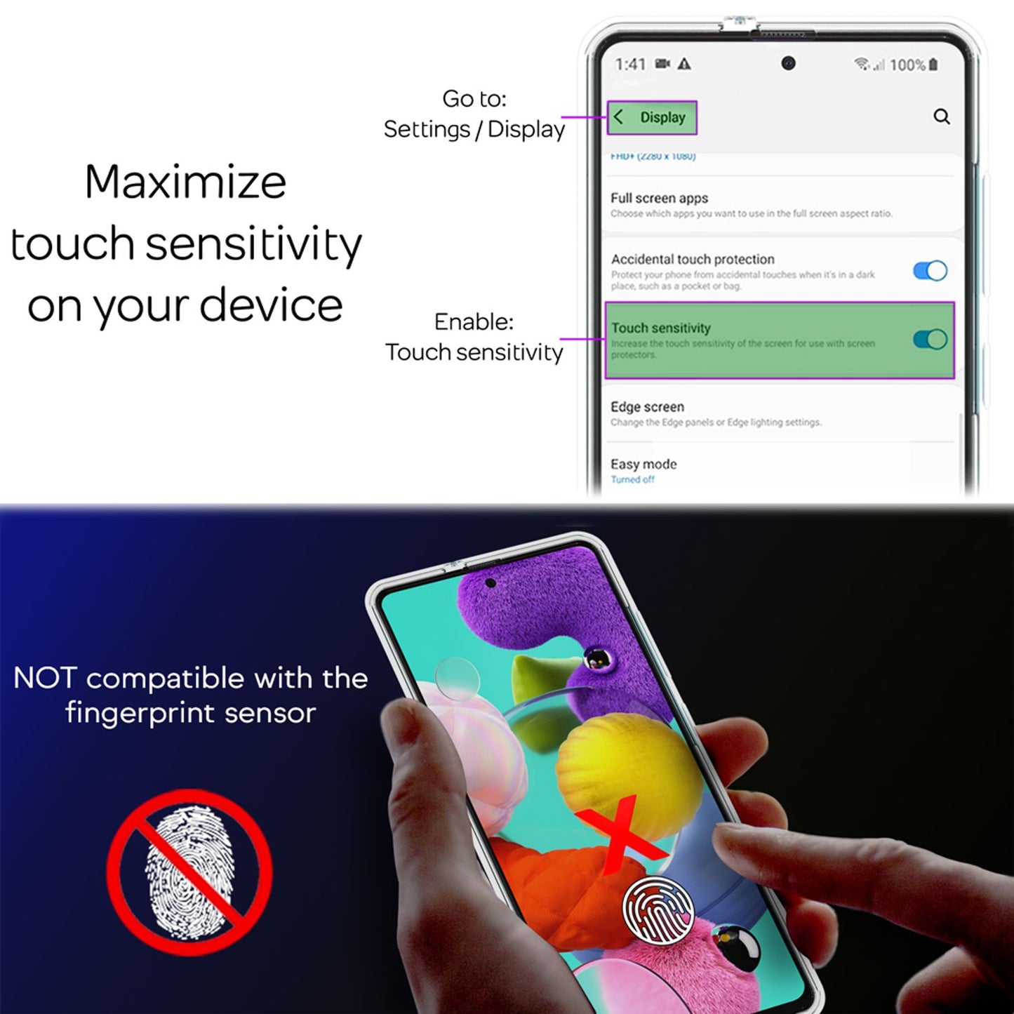 NALIA 360° símahulstur fyrir Samsung Galaxy A51, mjótt og heilt hlífðarhulstur