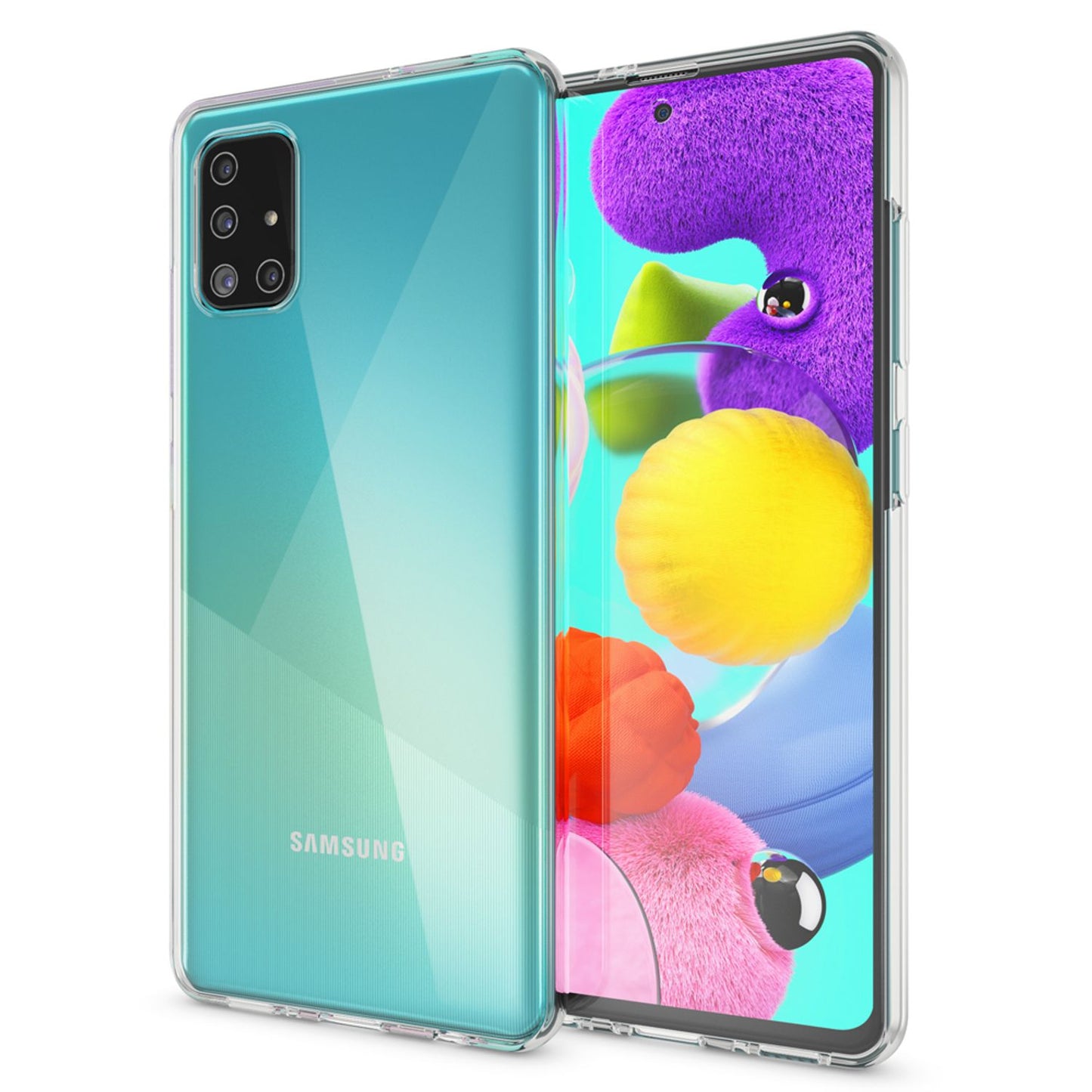 NALIA 360° Phone Case for Samsung Galaxy A71, Full Cover Protective Slim Case