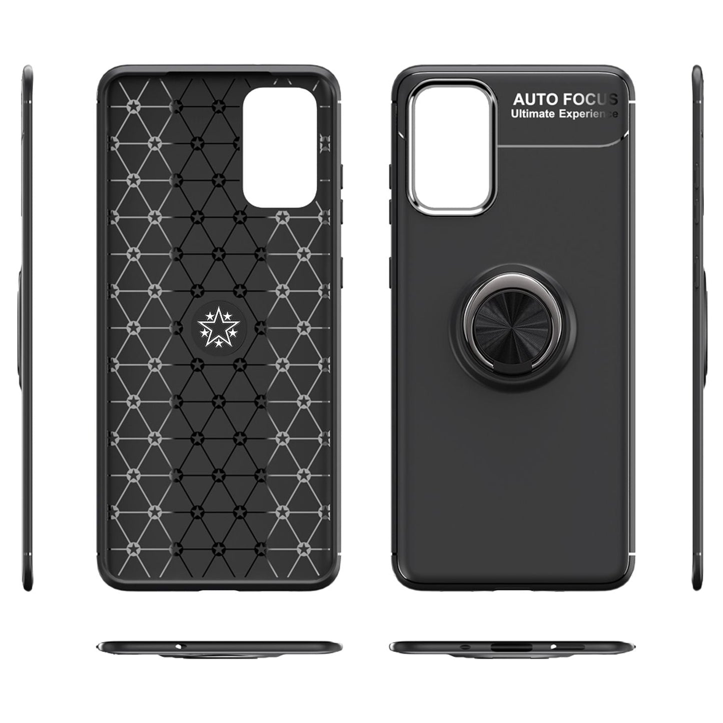 NALIA Ring Handy Hülle für Samsung Galaxy S20 Plus, Silikon Cover Case Halter