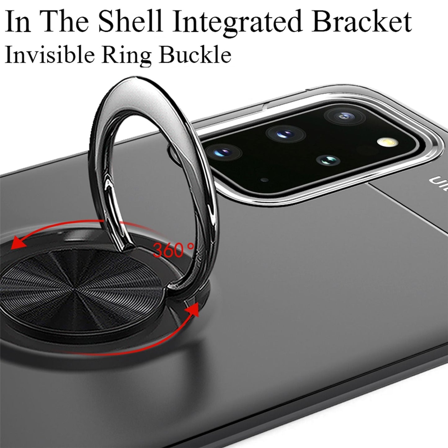 NALIA Ring Handy Hülle für Samsung Galaxy S20 Plus, Silikon Cover Case Halter