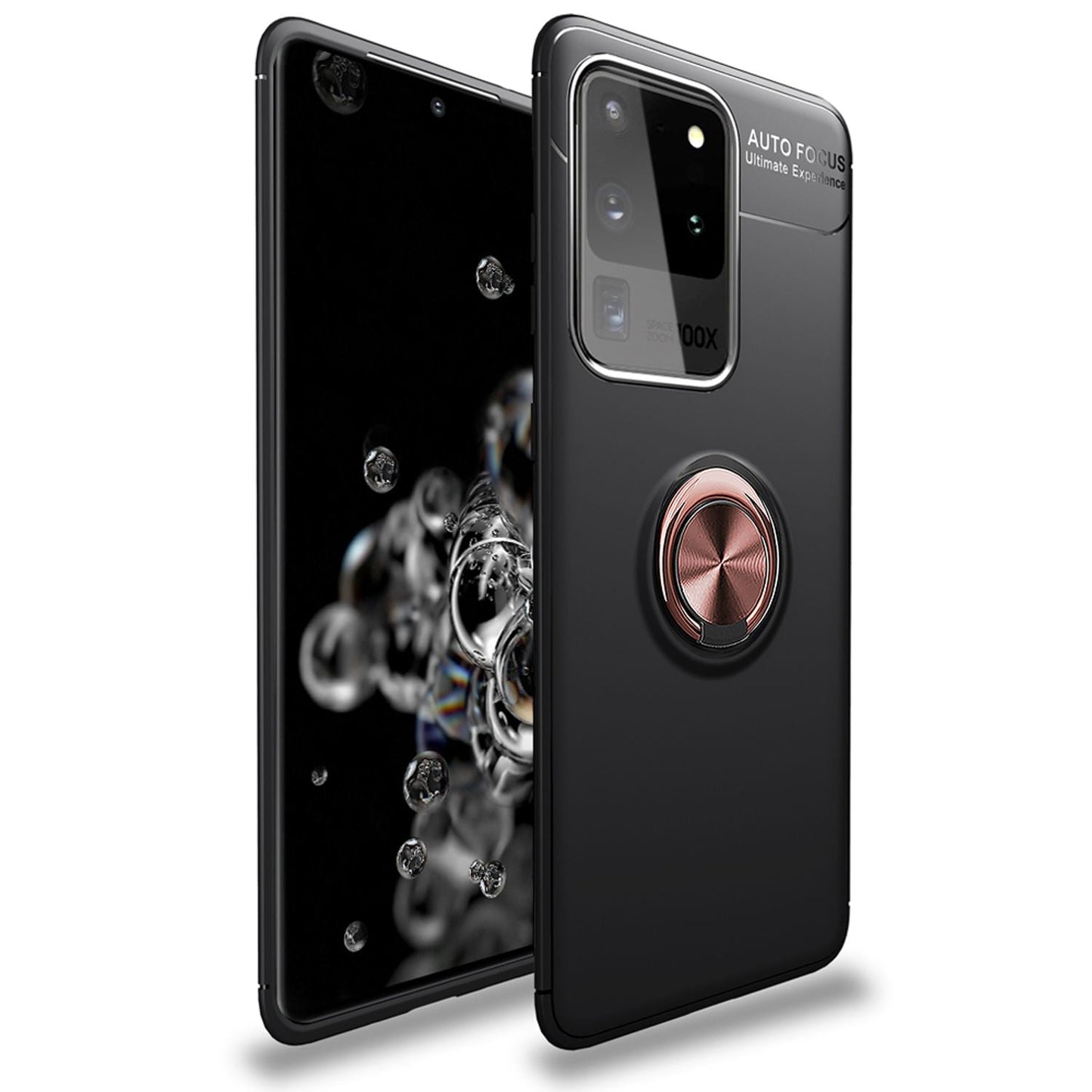 NALIA Ring símahulstur fyrir Samsung Galaxy S20 Ultra, sílikon hulstur