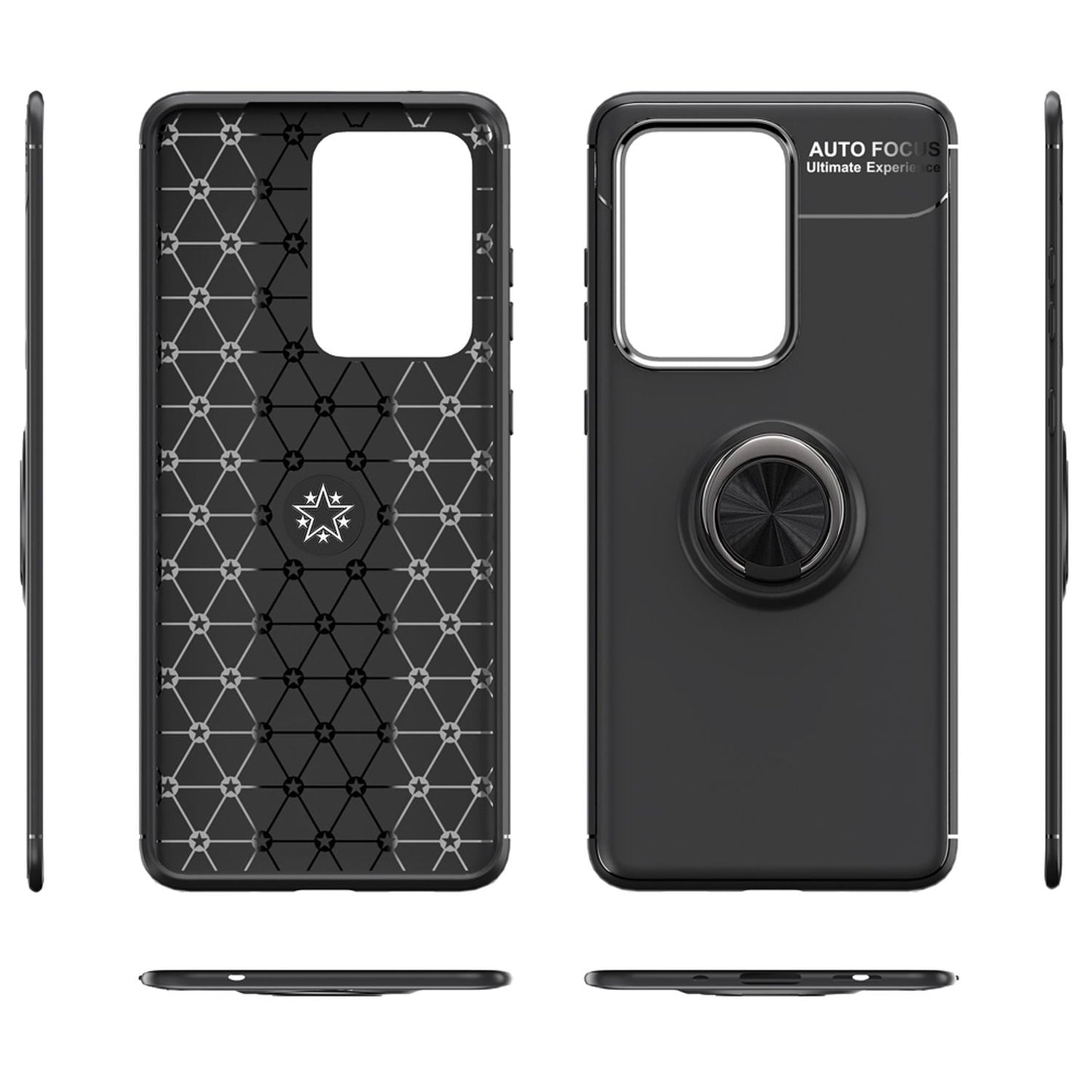 NALIA Ring símahulstur fyrir Samsung Galaxy S20 Ultra, sílikon hulstur