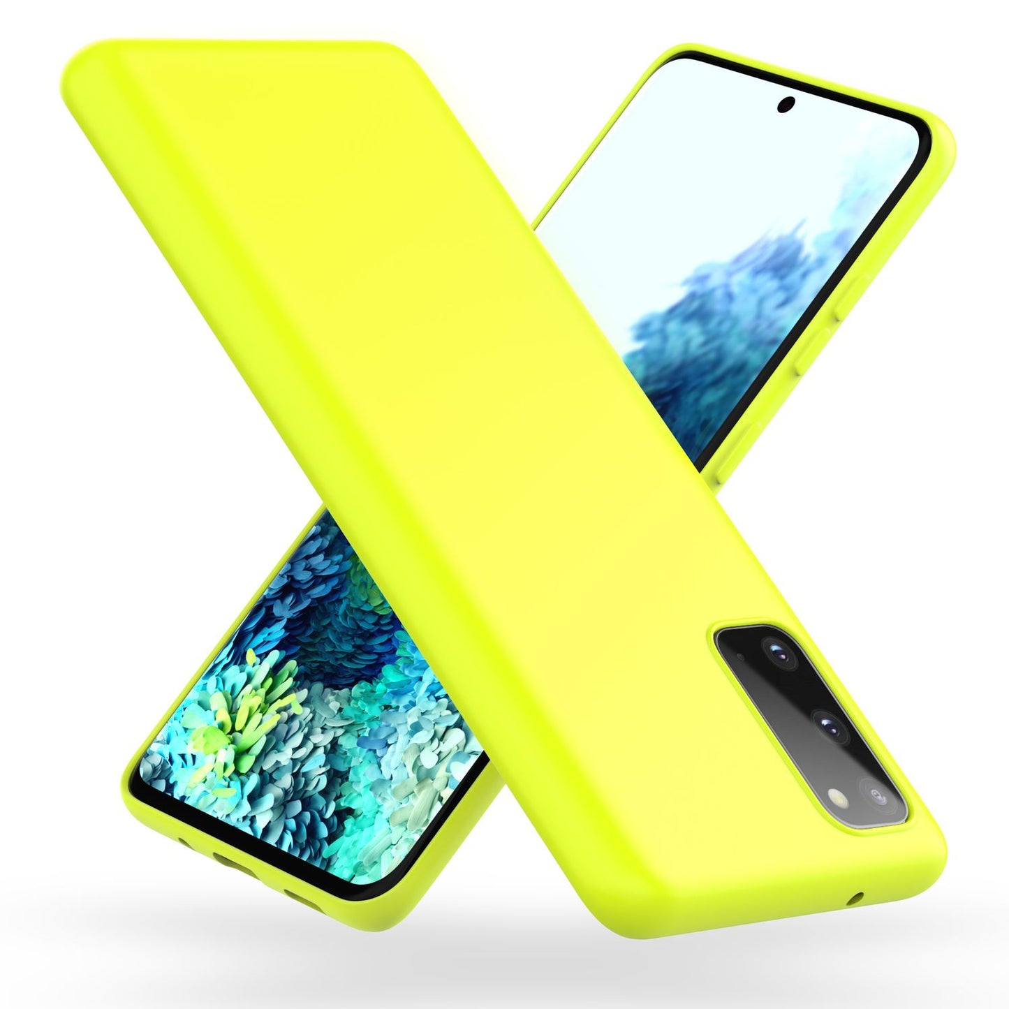 NALIA Neon símahulstur fyrir Samsung Galaxy S20, sílikonhulstur með stuðara