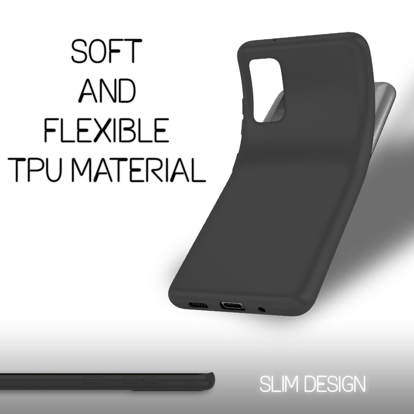 NALIA Neon símahulstur fyrir Samsung Galaxy S20, sílikonhulstur með stuðara