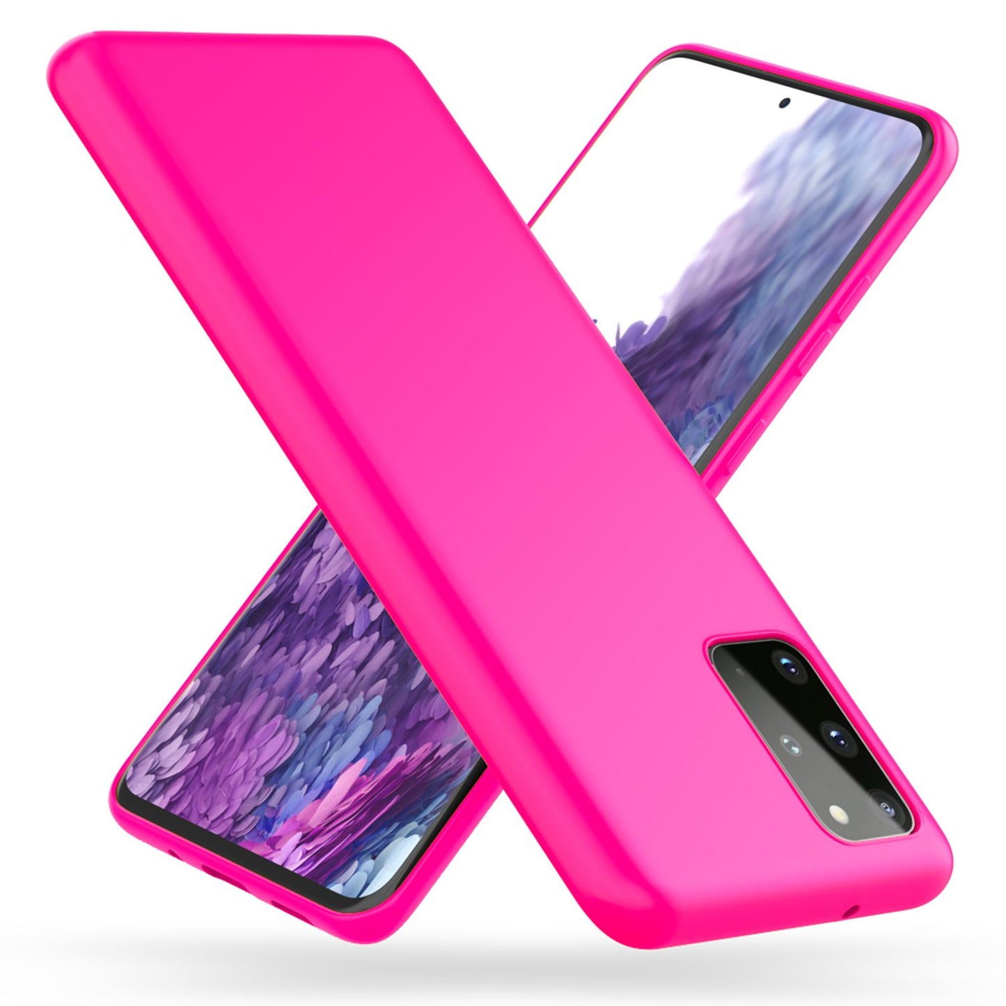 NALIA Neon símahulstur fyrir Samsung Galaxy S20 Plus, sílikonhulstur fyrir síma