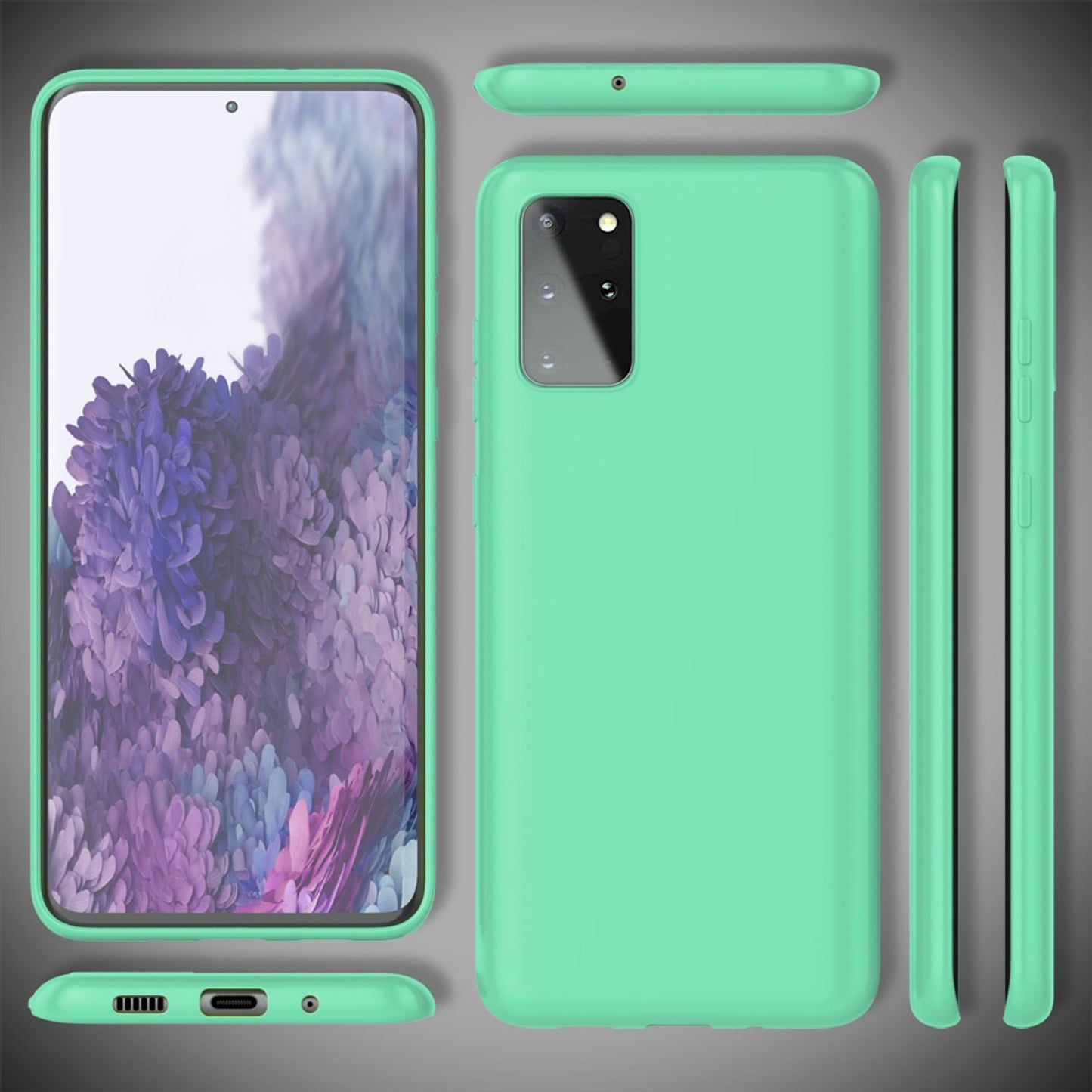 NALIA Neon símahulstur fyrir Samsung Galaxy S20 Plus, sílikonhulstur fyrir síma