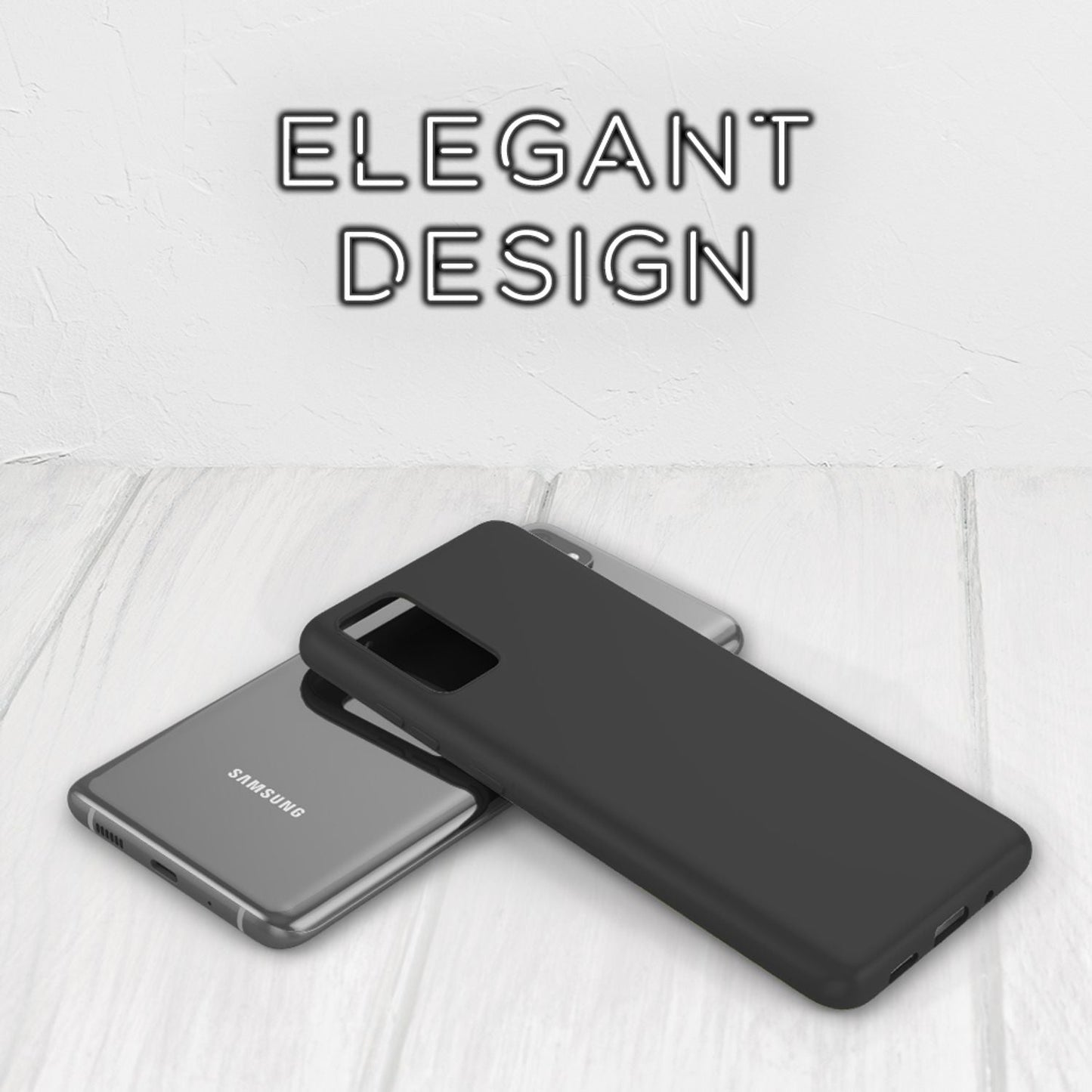 NALIA Neon símahulstur fyrir Samsung Galaxy S20 Plus, sílikonhulstur fyrir síma