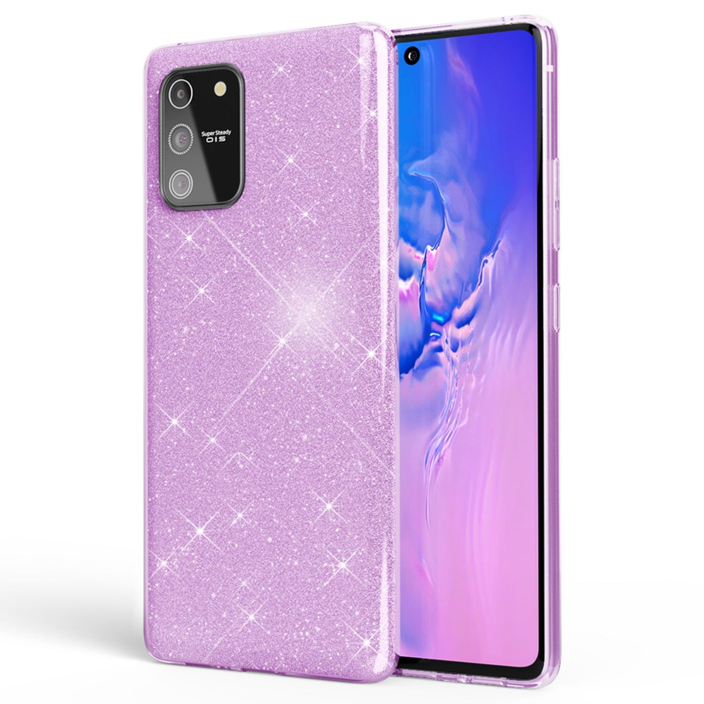 NALIA Glitrandi símahulstur fyrir Samsung Galaxy S10 Lite, Glitrandi sílikonhulstur