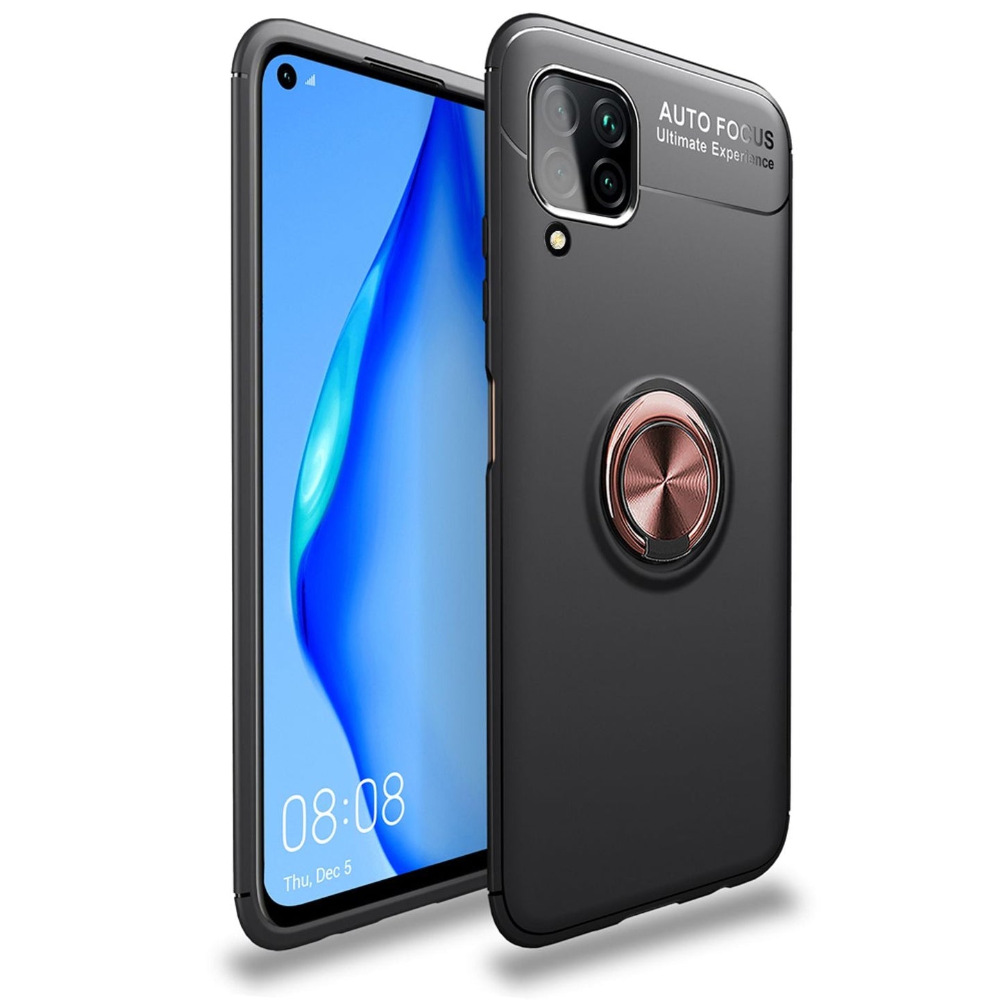 NALIA Ring símahulstur fyrir Huawei P40 lite, sílikonhulstur með 360 gráðu festingu