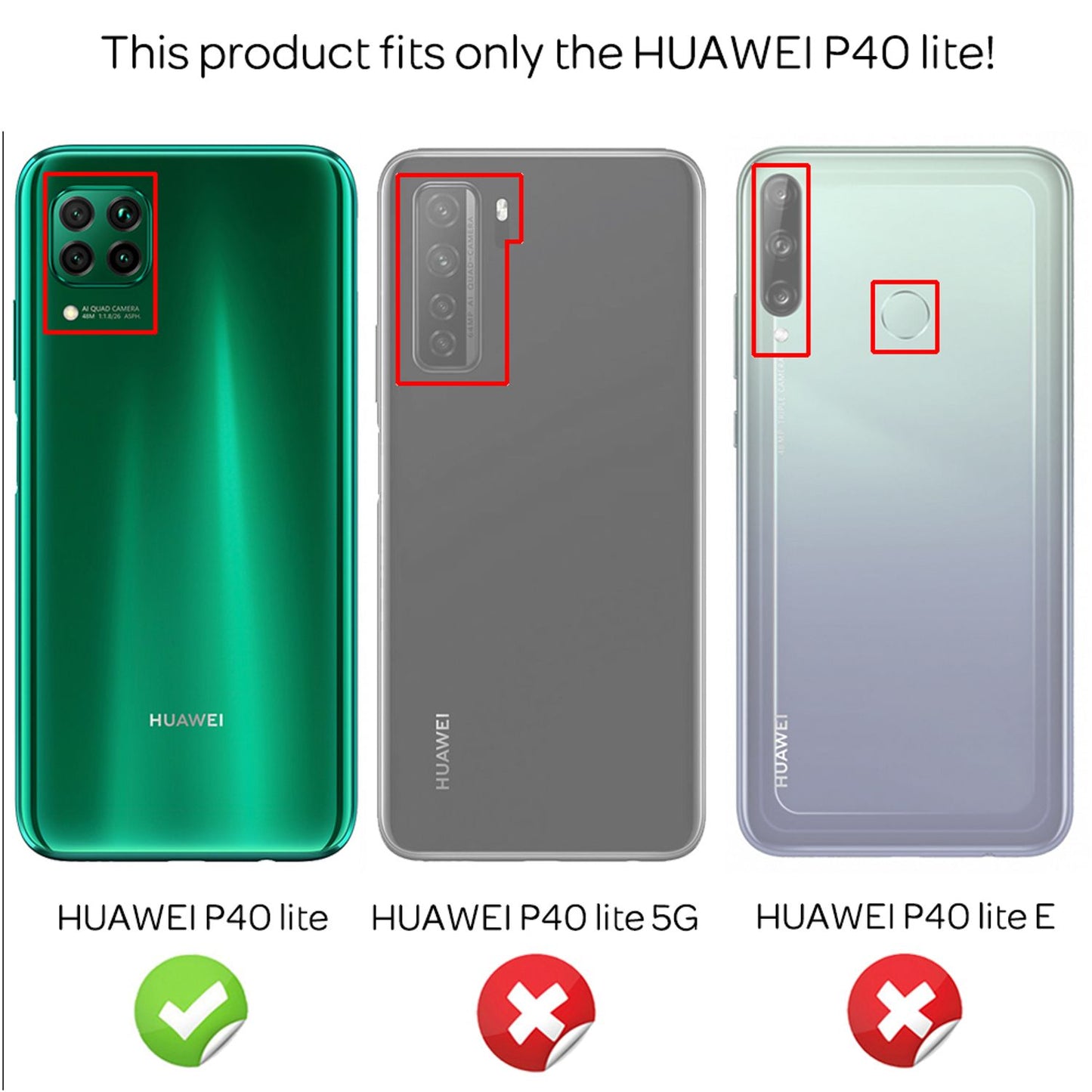 NALIA símahulstur með keðju fyrir Huawei P40 lite, mjótt hálsmenshúðað hulstur