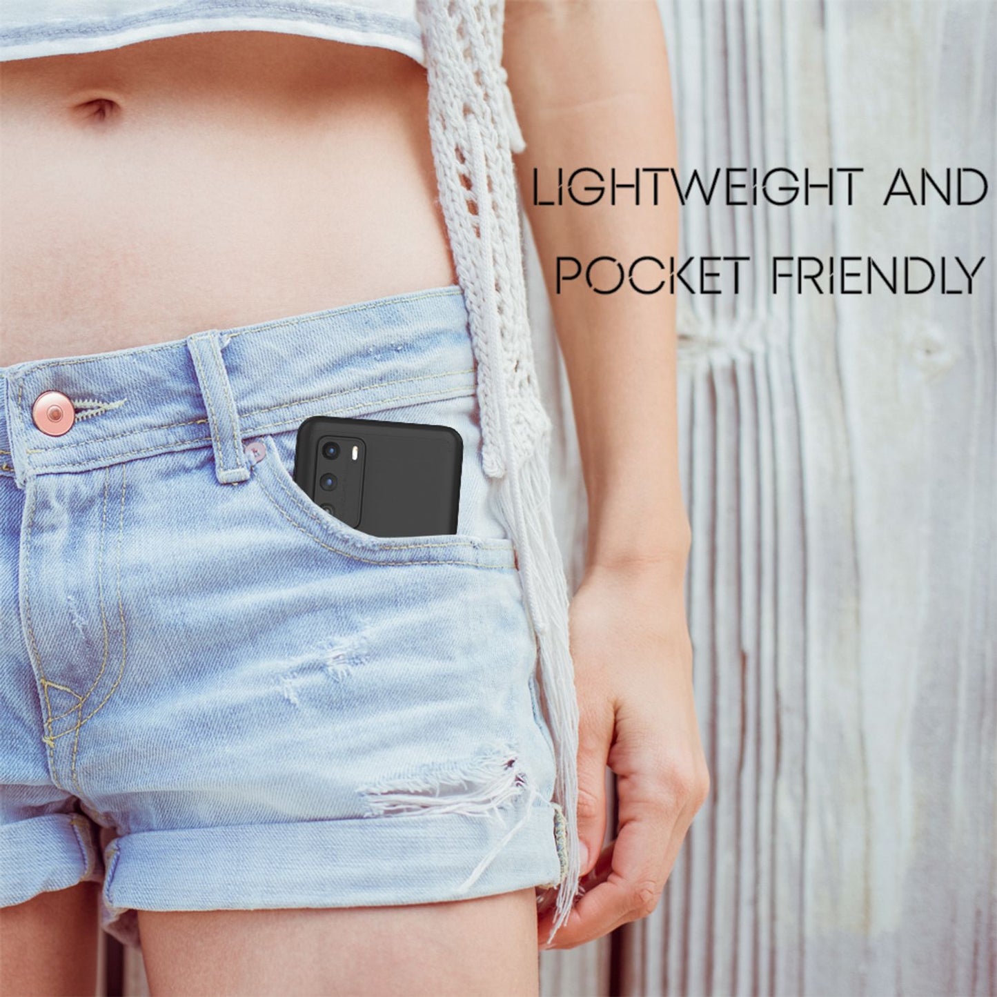 NALIA 360 Degree Phone Case for Huawei P40, Full Cover &amp; Glass Case, All-Around Bumper