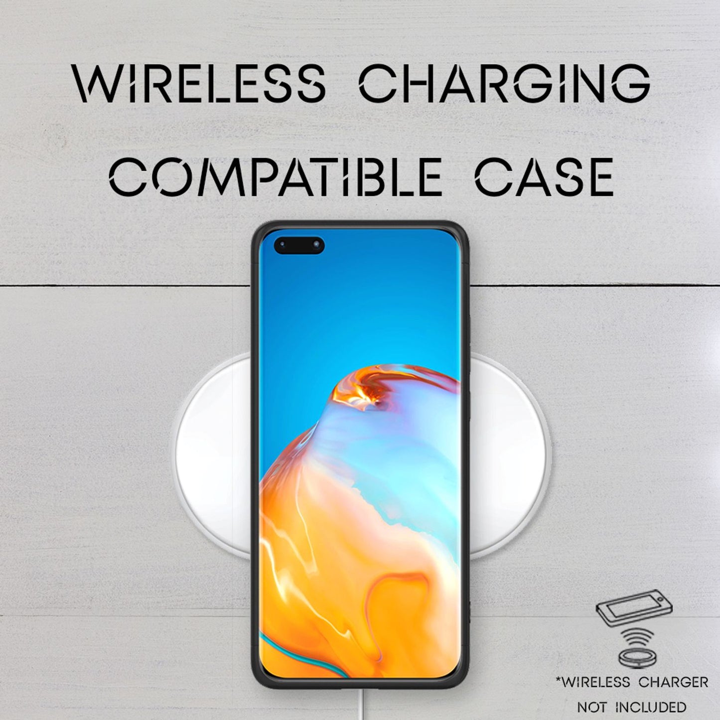 NALIA 360 Degree Phone Case for Huawei P40 Pro, Hard Case Cover &amp; 2 Protective Films