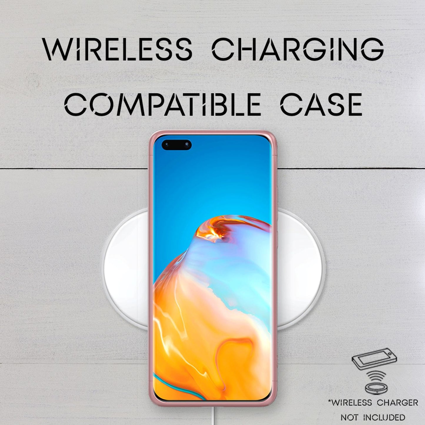 NALIA 360 Degree Phone Case for Huawei P40 Pro, Hard Case Cover &amp; 2 Protective Films