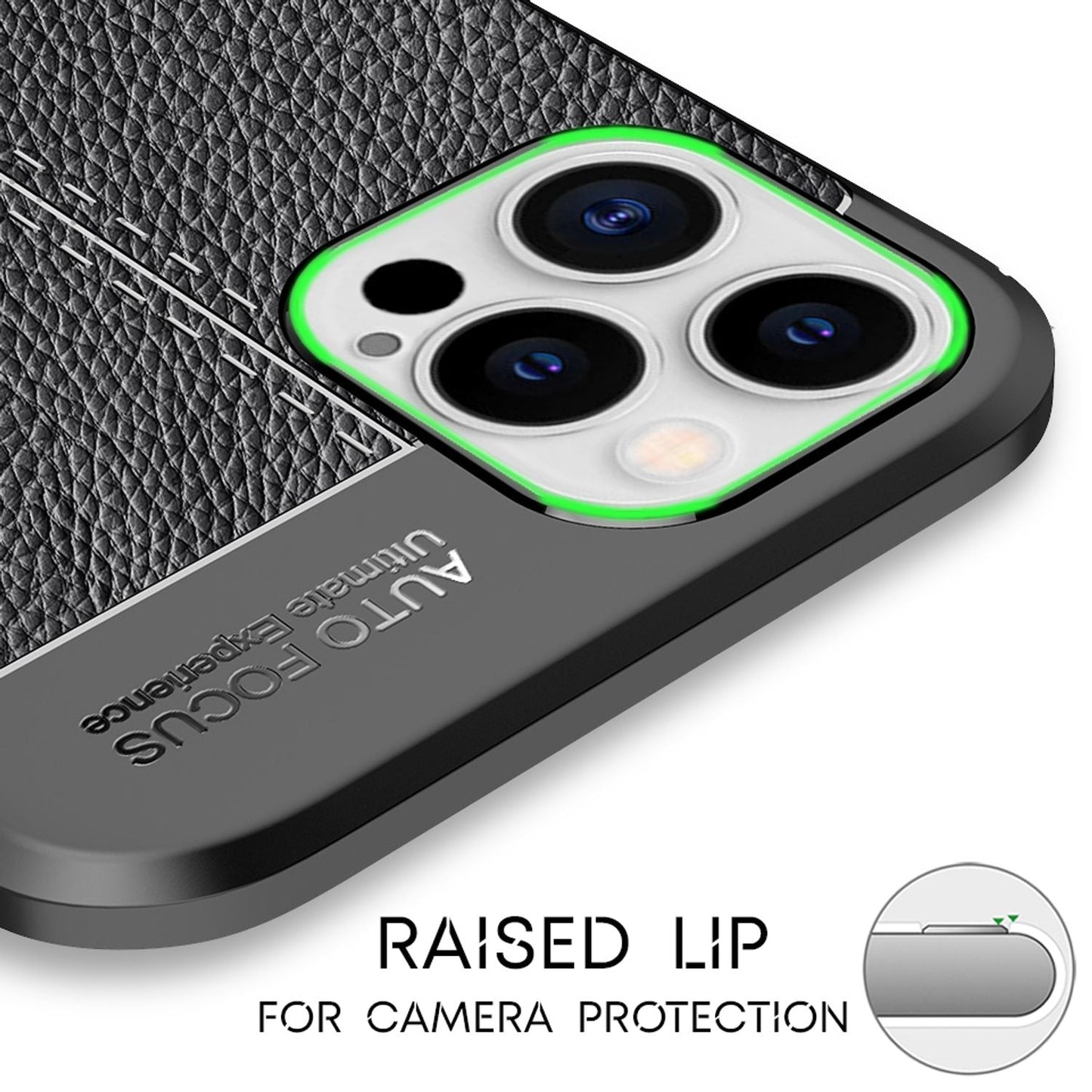 NALIA leðurhulstur fyrir iPhone 12 Pro Max, sílikon símahulstur