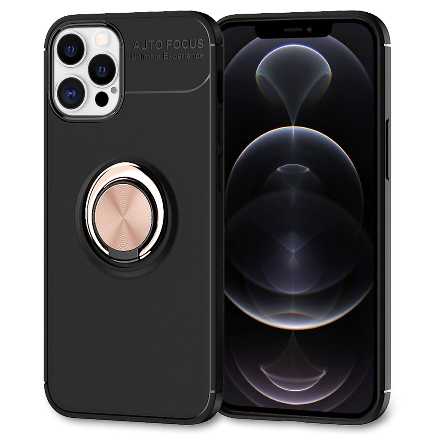 NALIA Ring Phone Case for iPhone 12 Pro Max, Phone Cover Case Protective Bag TPU Case