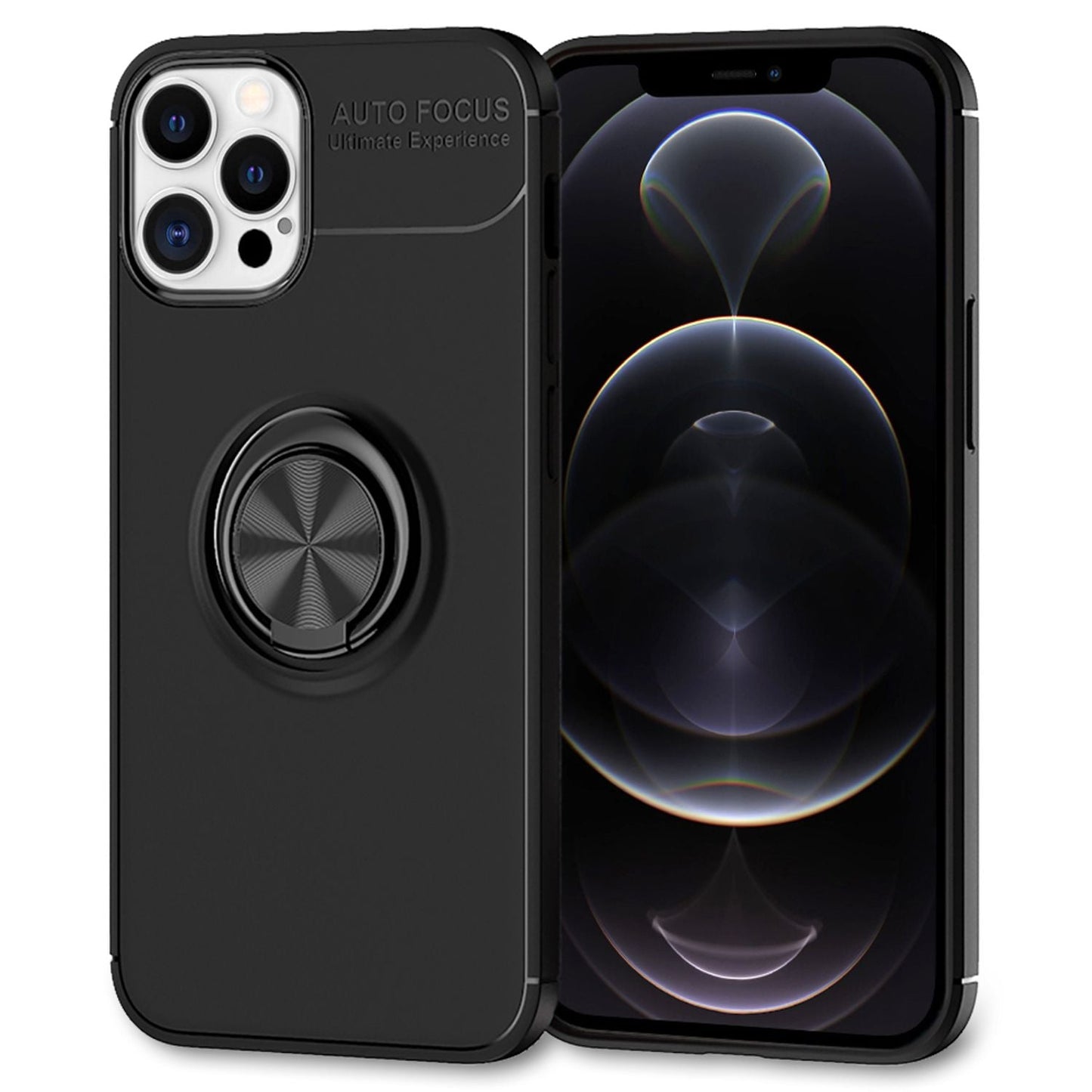 NALIA Ring Phone Case for iPhone 12 Pro Max, Phone Cover Case Protective Bag TPU Case