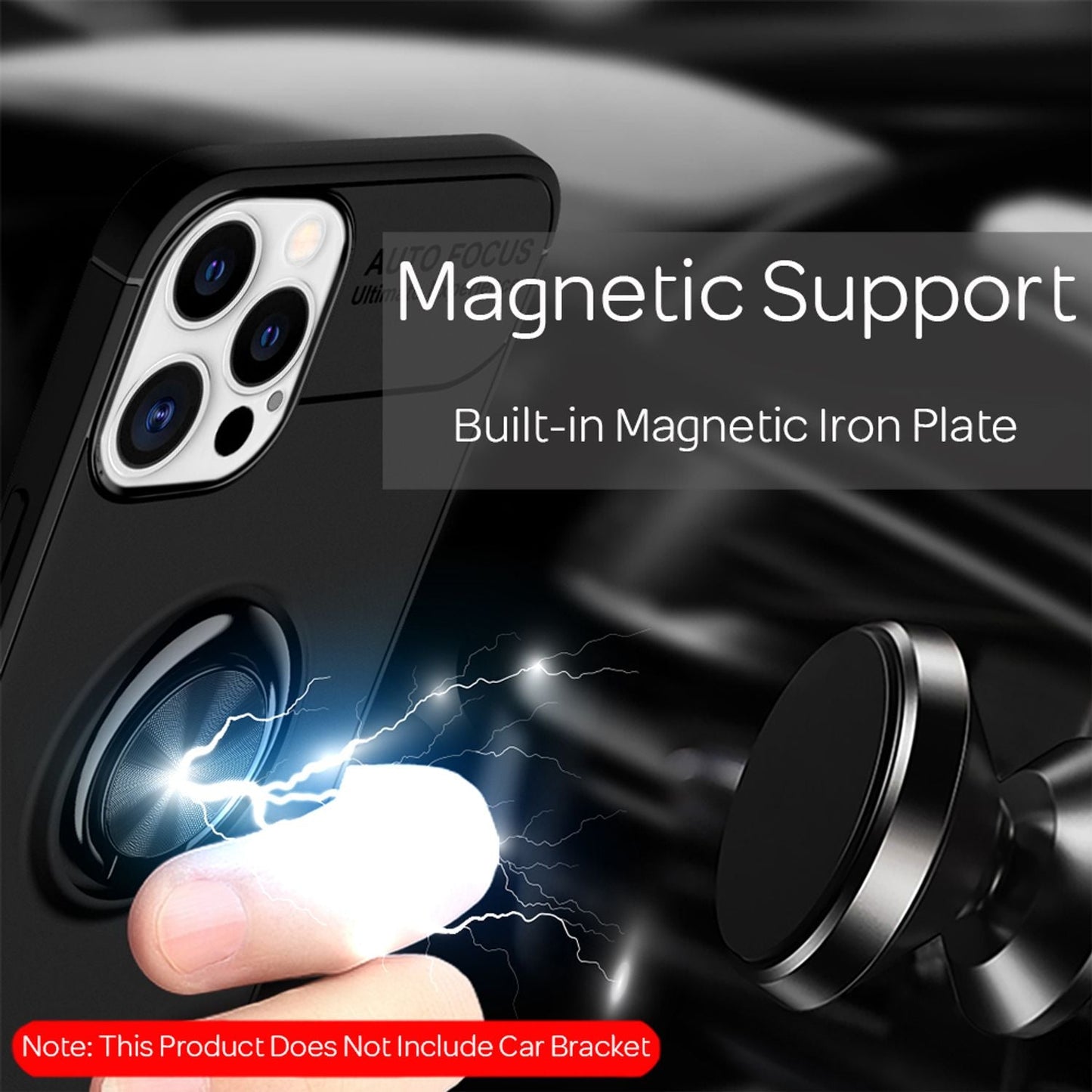 NALIA Ring Phone Case for iPhone 12 Pro Max, Phone Cover Case Protective Bag TPU Case